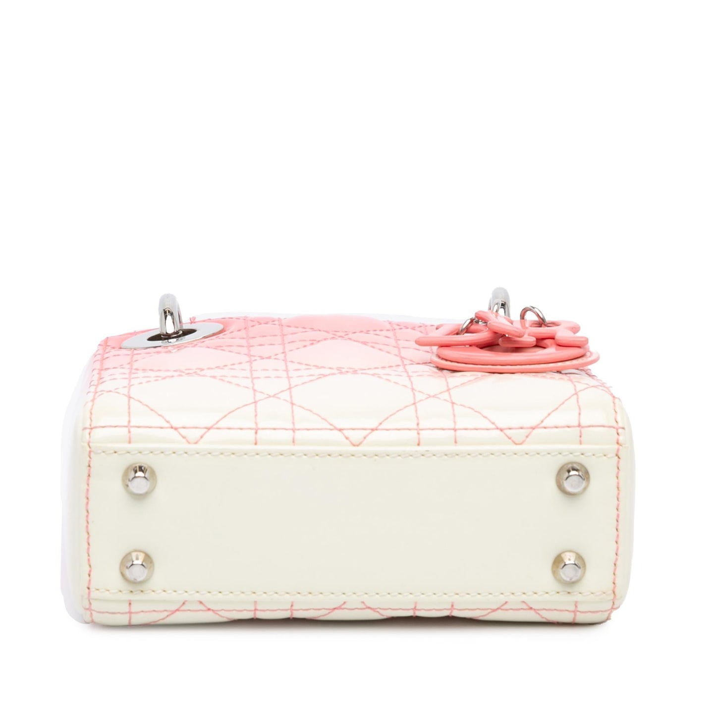 Dior Ombre Cannage Lady Satchel Bag Patent Micro