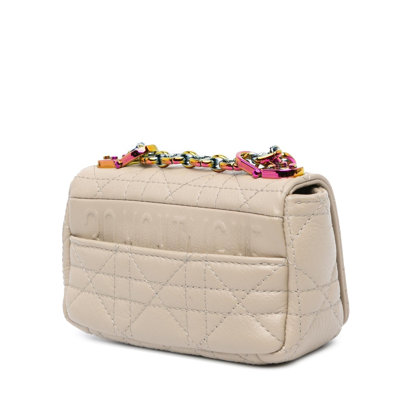 Dior Supple Calfskin Cannage Caro Bag Micro Crossbody Bag