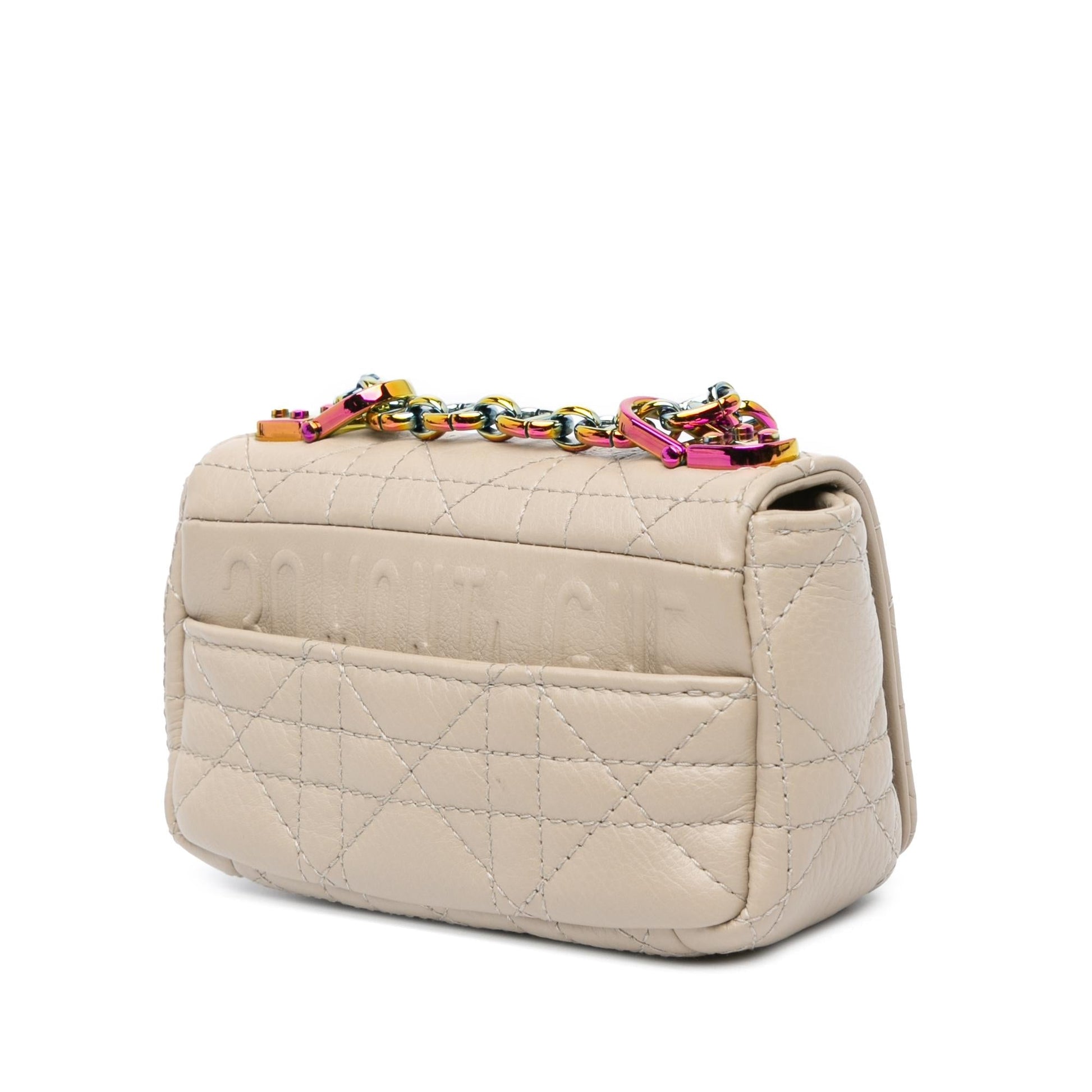 Dior Supple Calfskin Cannage Caro Bag Micro Crossbody Bag