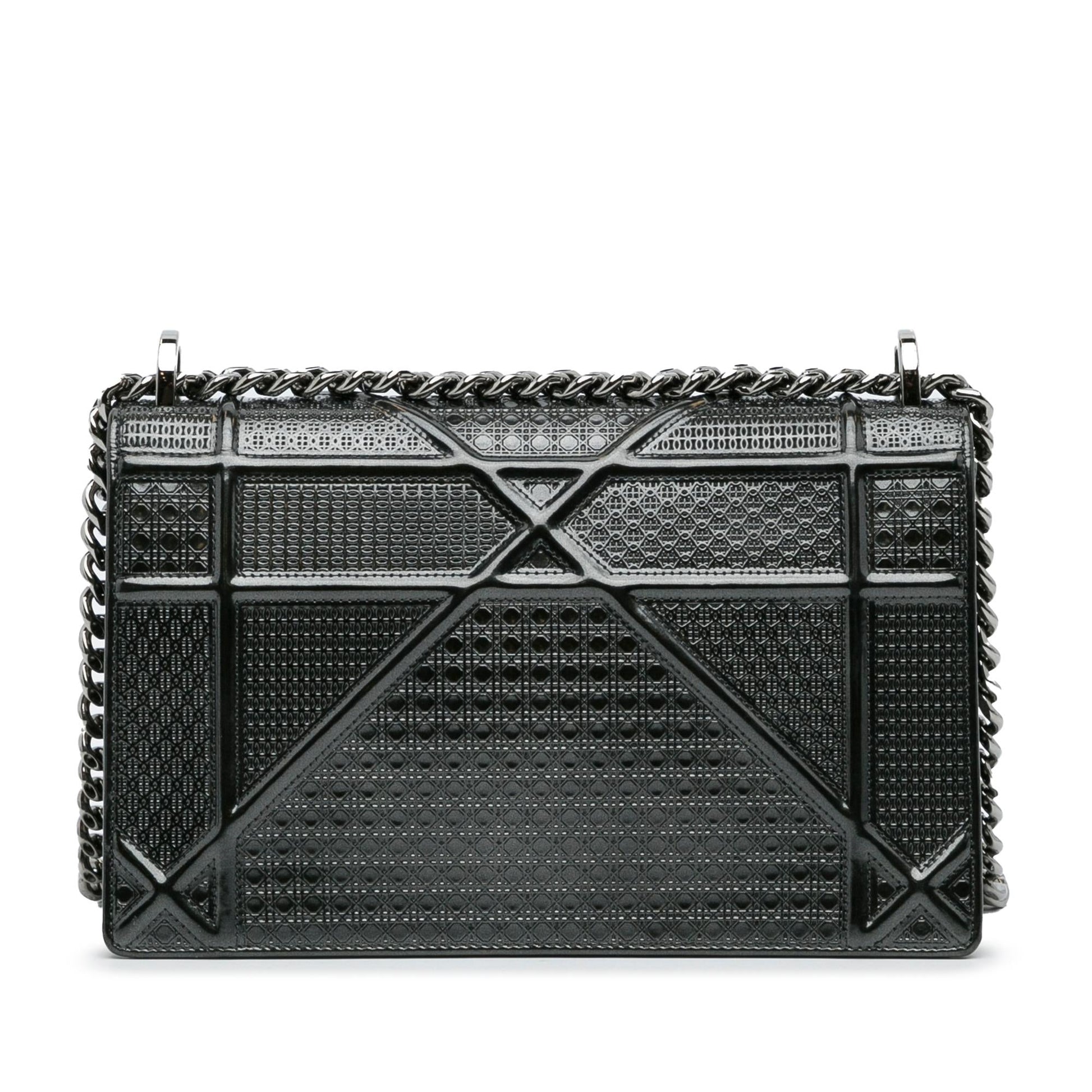 Dior Microcannage ama Crossbody Shg Ht2Mut Leather Patent Crossbody Bag