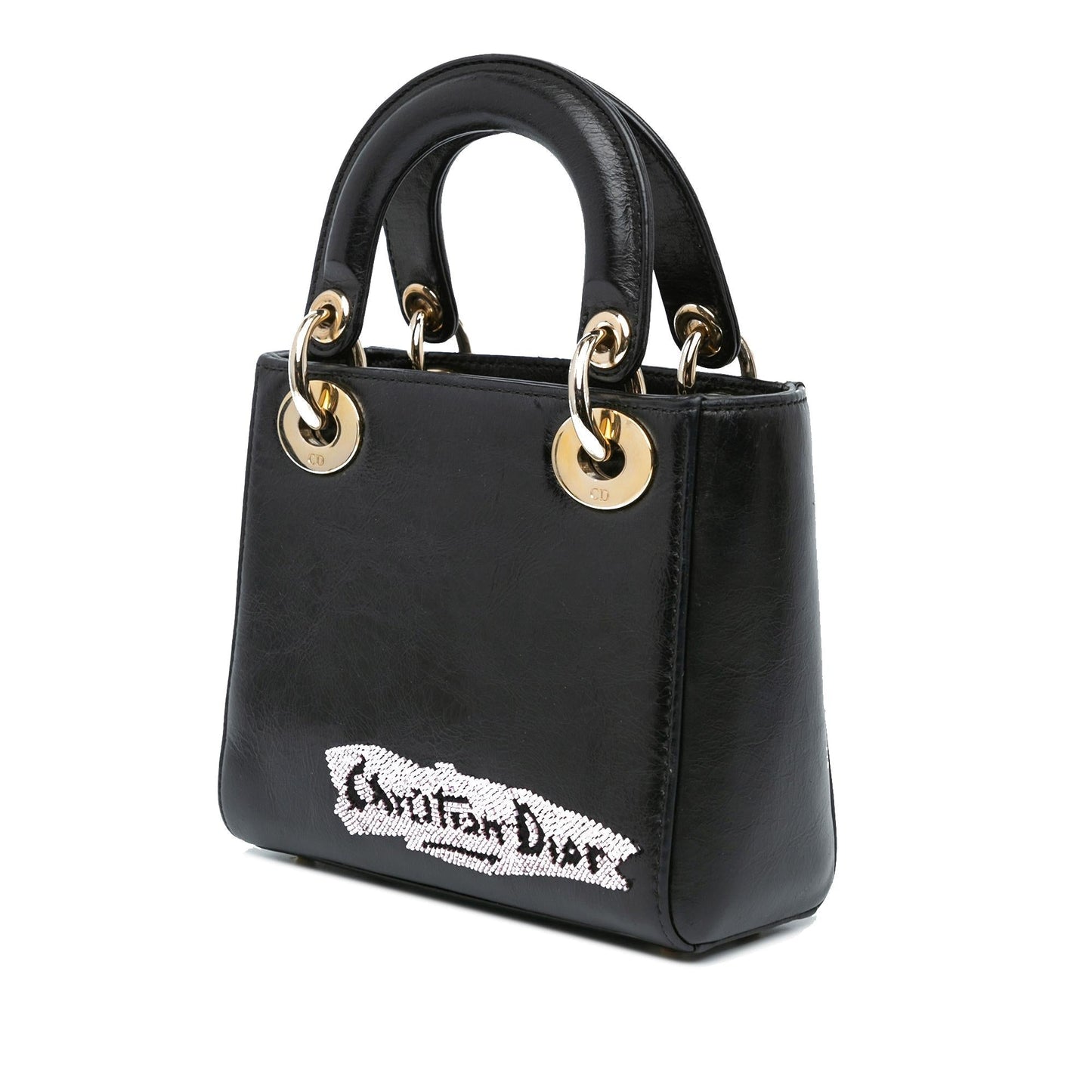 Dior Beaded Calfskin Lady Shg W6Radl Satchel Bag Mini