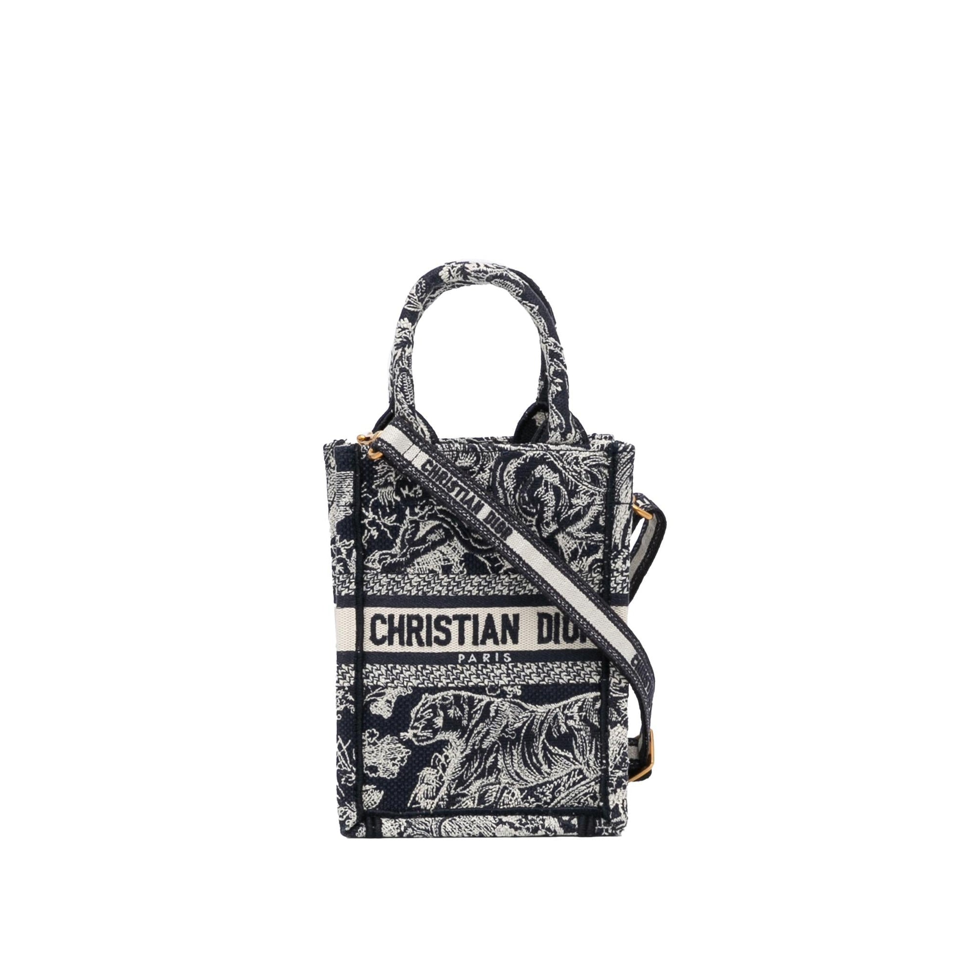 Dior Book Tote Phone Bag Shg Bednlg Mini Tote Bag