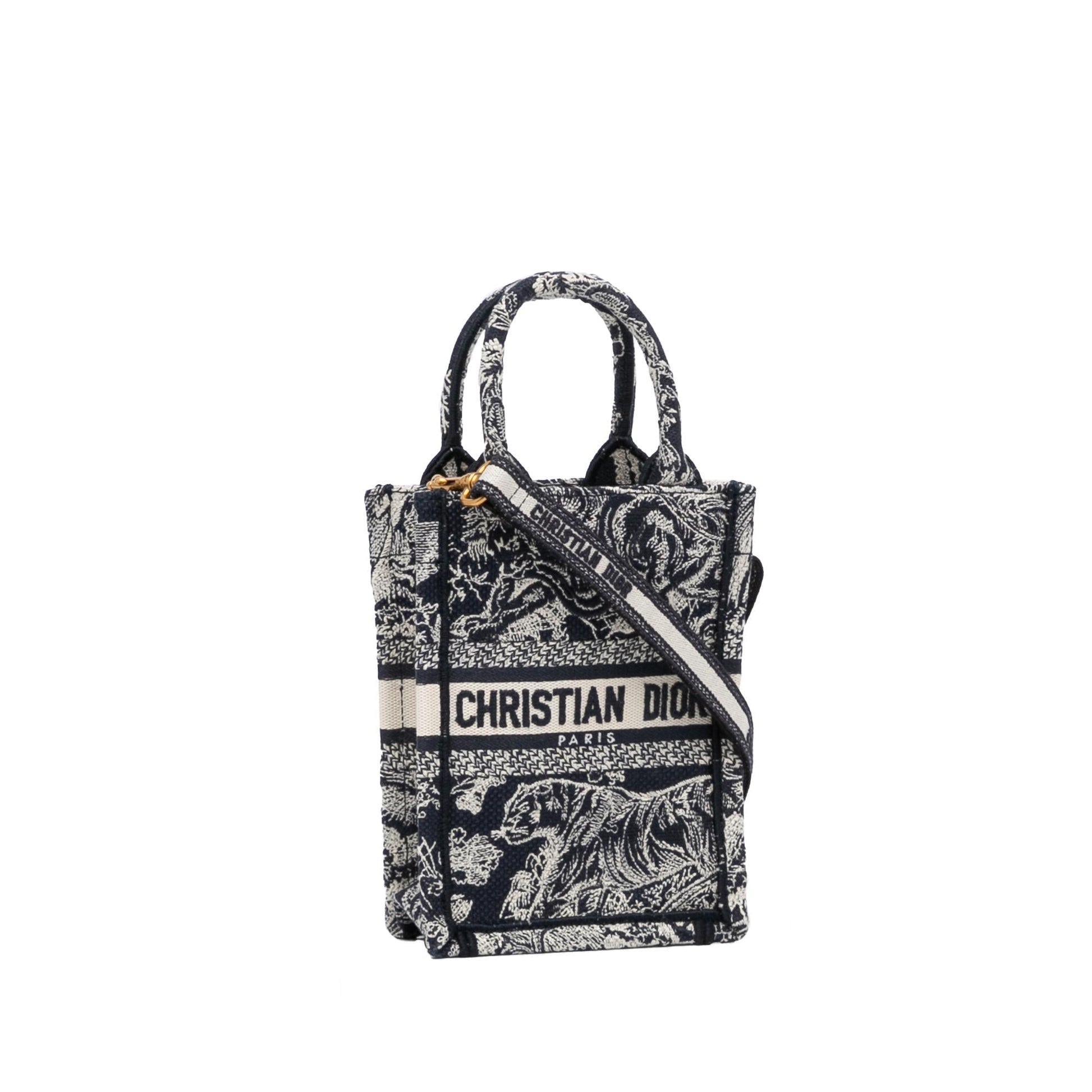Dior Book Tote Phone Bag Shg Bednlg Mini Tote Bag