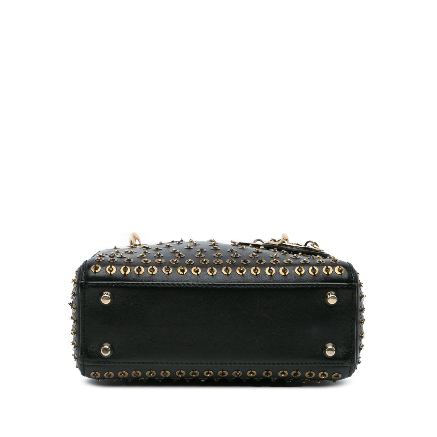 Dior Calfskin Embellished Lady Satchel Bag Mini