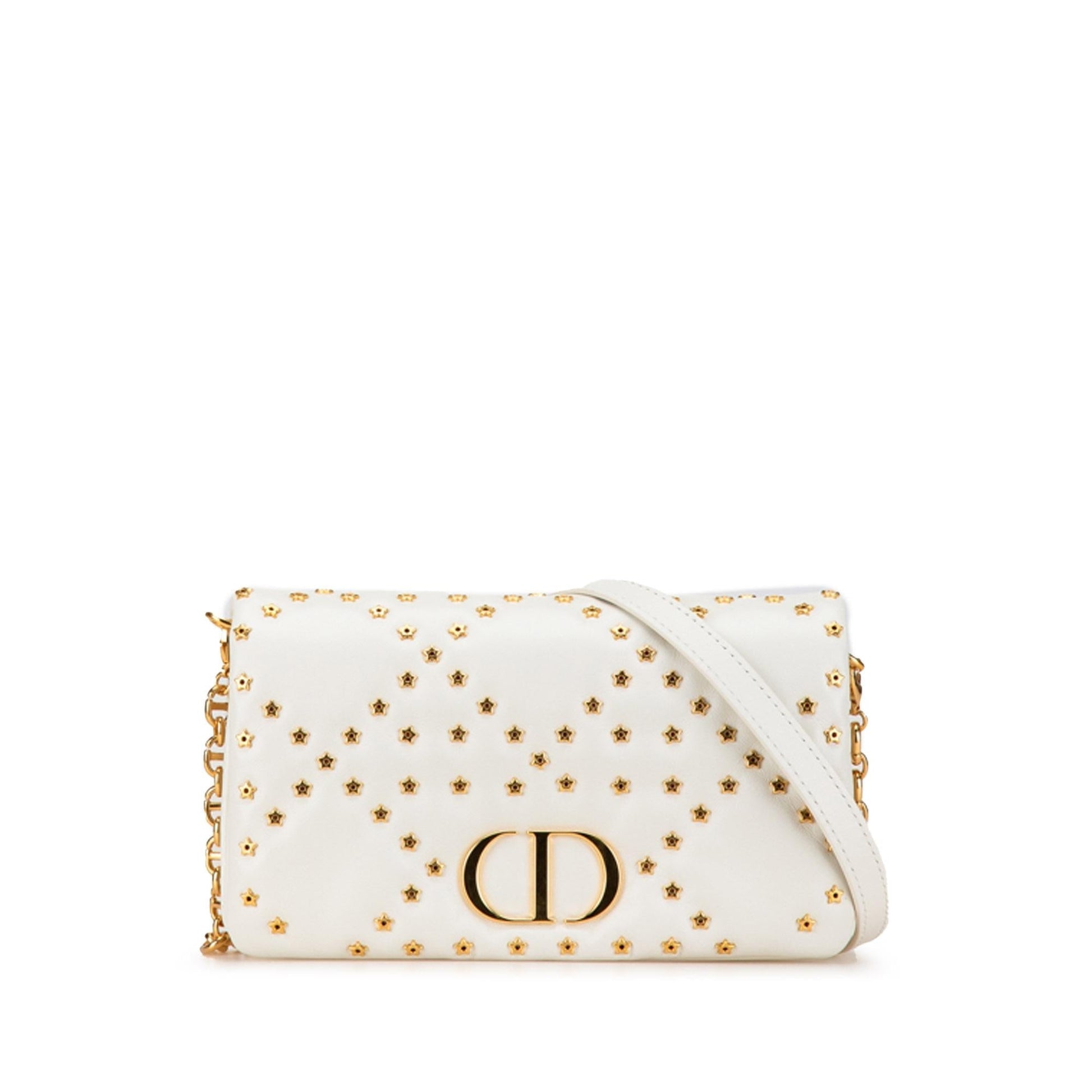 Dior Calfskin Macrocannage Lucky Star Caro Bag Mini Crossbody Bag