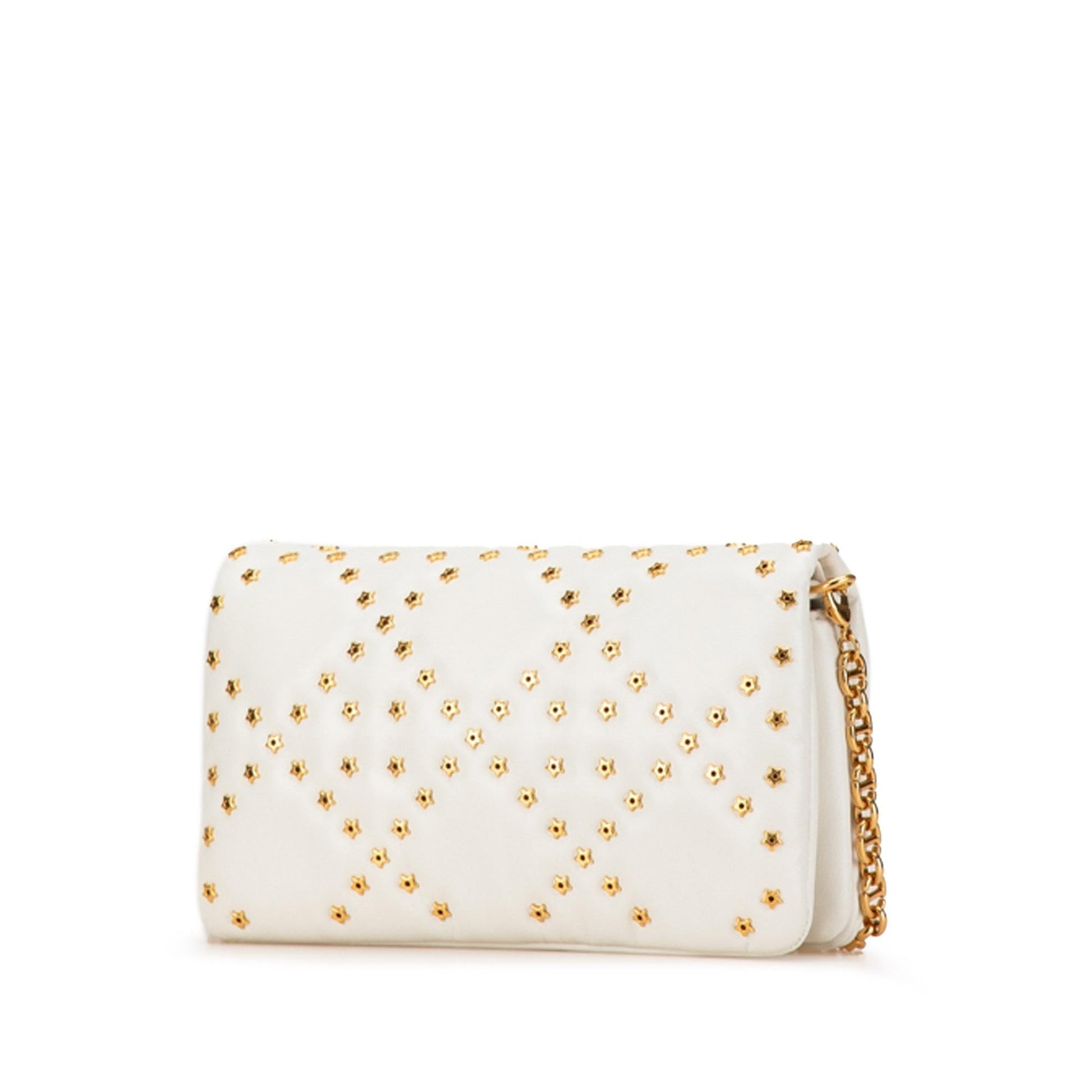 Dior Calfskin Macrocannage Lucky Star Caro Bag Mini Crossbody Bag Star Caro Bag