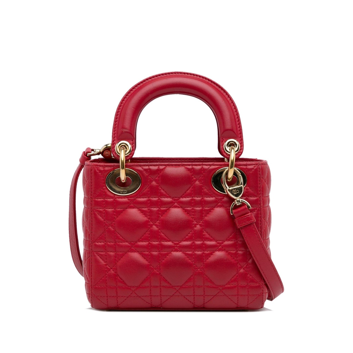 Dior Cannage Lady Shg Jgcyri Satchel Bag Lambskin Mini
