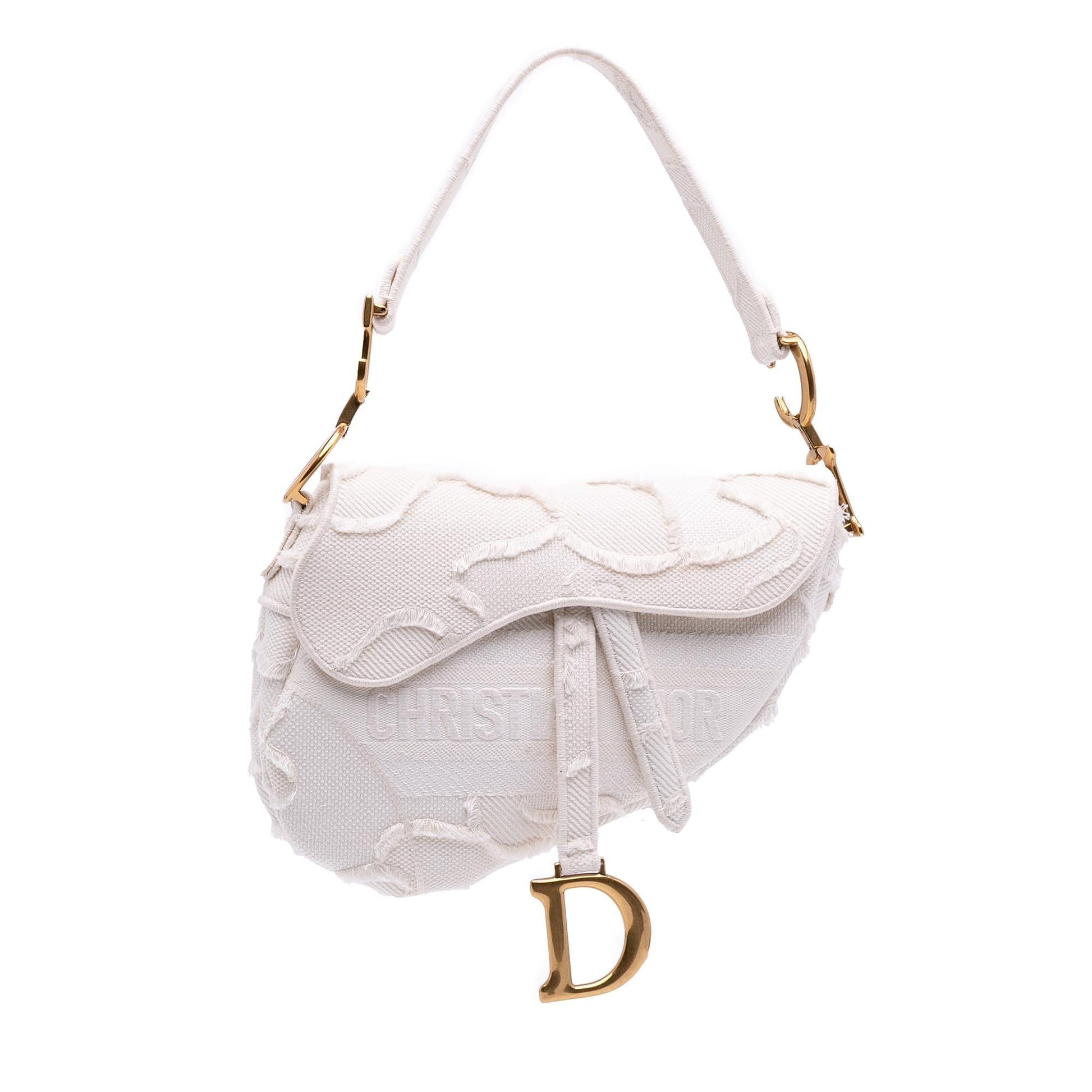 Dior Camouflage Saddle Bag Canvas Mini Embroidered Shoulder Bag Saddle Bag 2