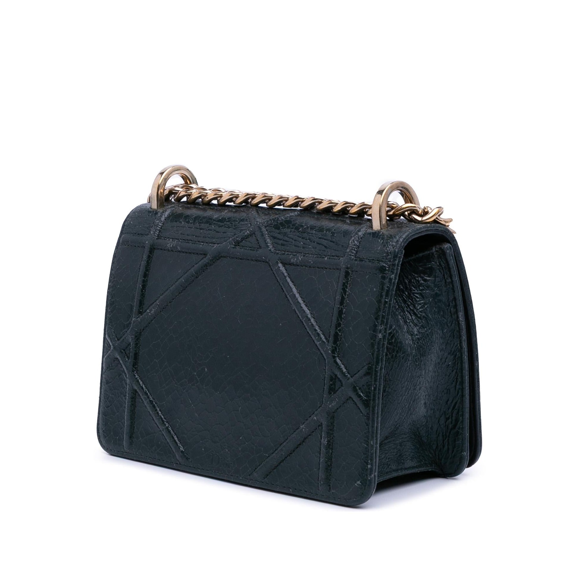 Dior Crackled Deerskin ama Crossbody Bag Mini Flap Diorama Flap 1