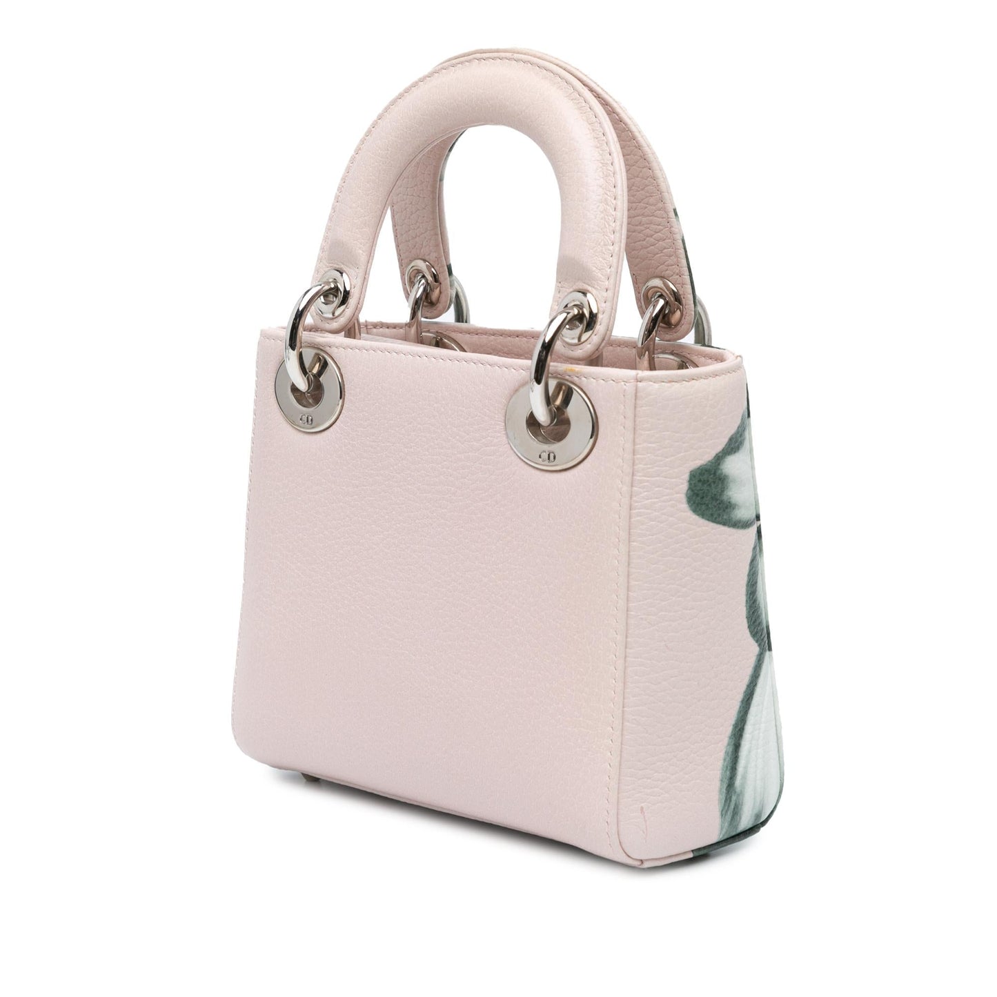 Dior Deerskin Flower Printed Lady Satchel Bag Mini