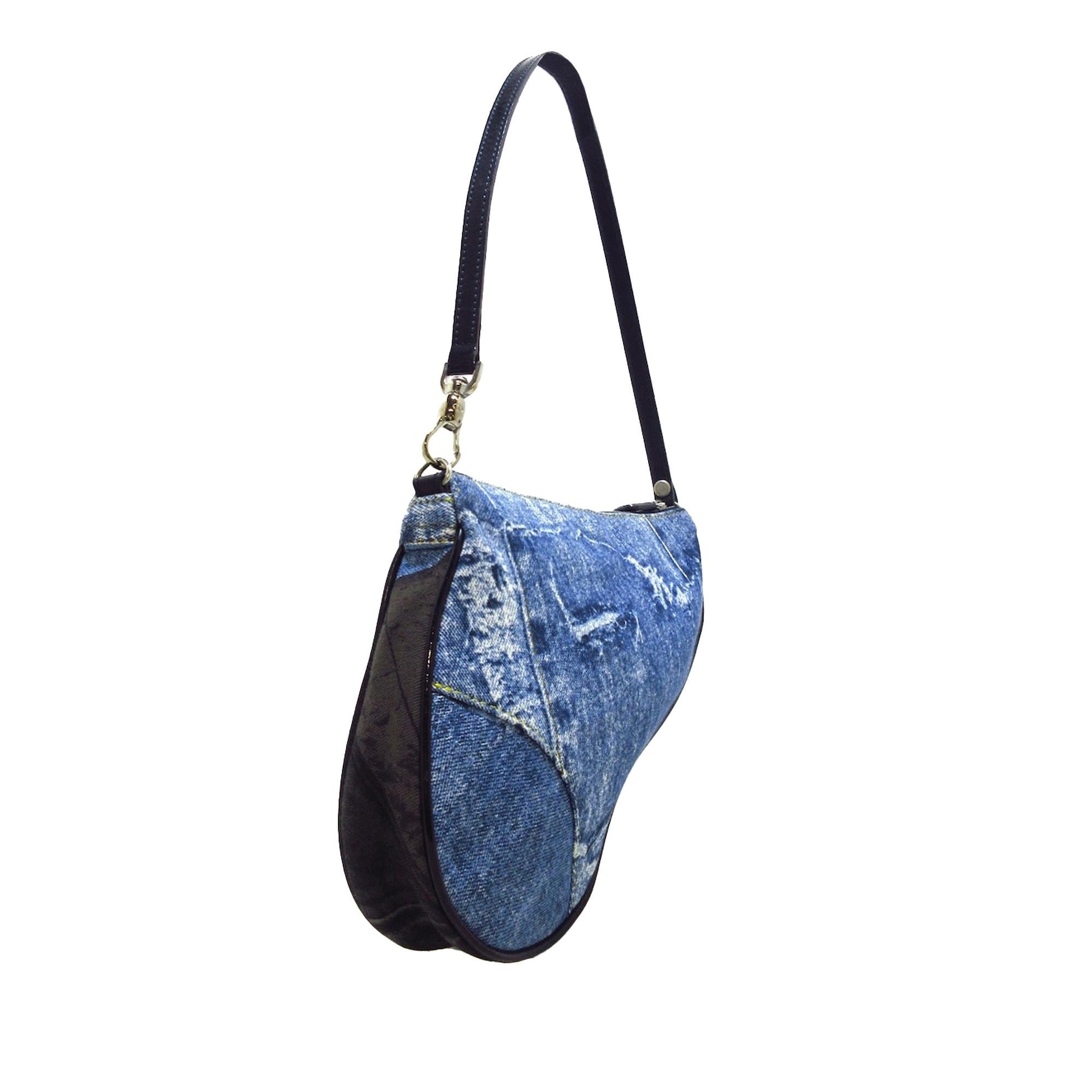 Dior Saddle Shg S0Ym1B Handbag Denim Mini Travel Bag