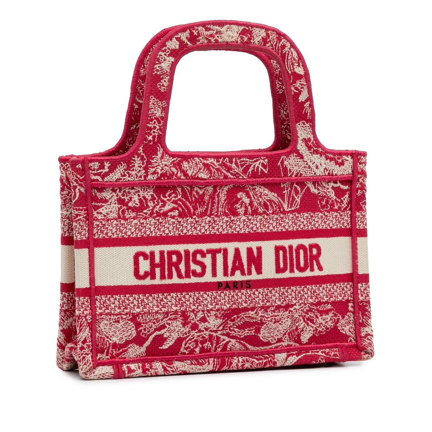 Dior Book Tote Shg Pkgont Mini Embroidered Tote Bag
