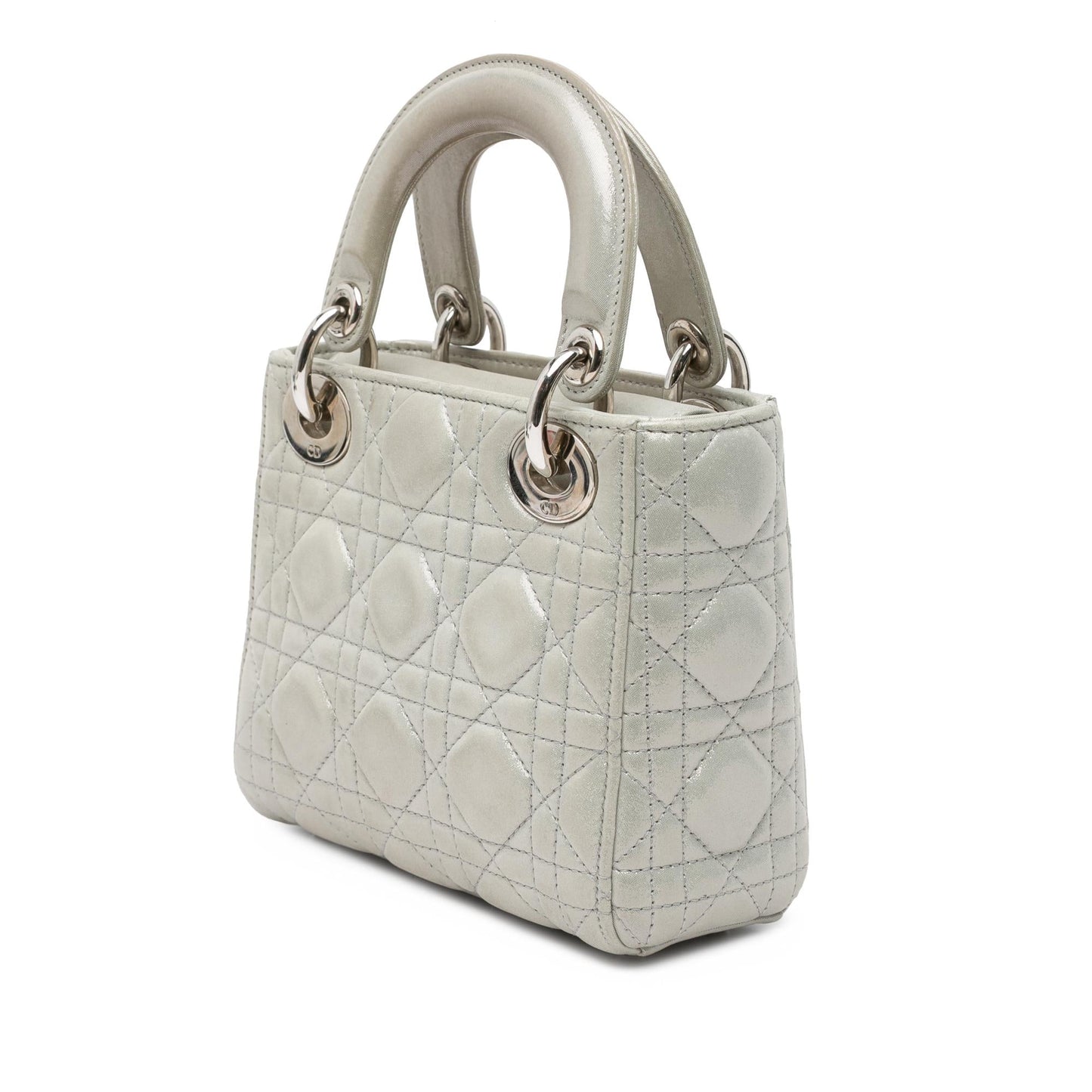 Dior Iridescent Cannage Lady Satchel Bag Lambskin Mini Lady Dior 1