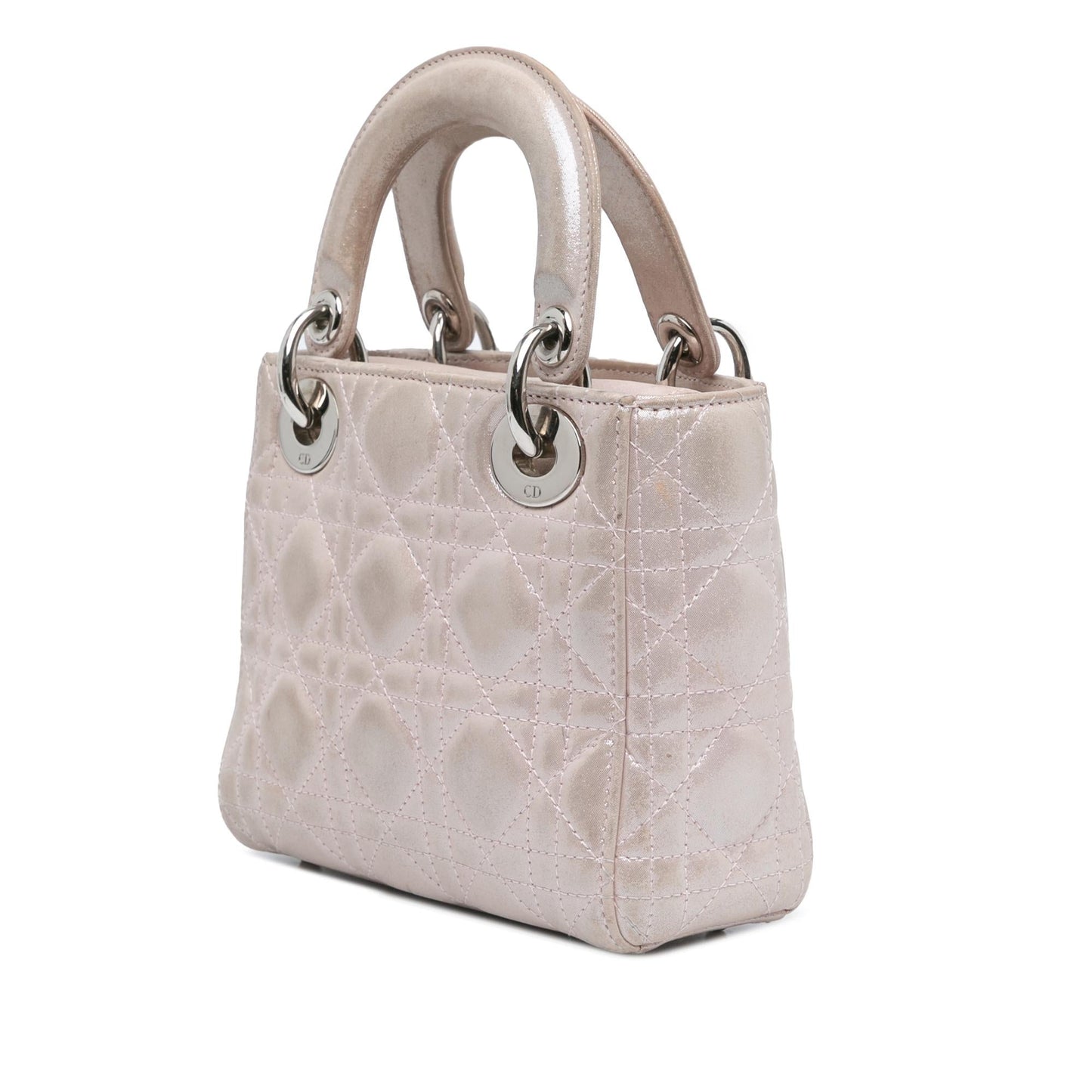Dior Iridescent Cannage Lady Satchel Bag Lambskin Mini Lady Dior 2