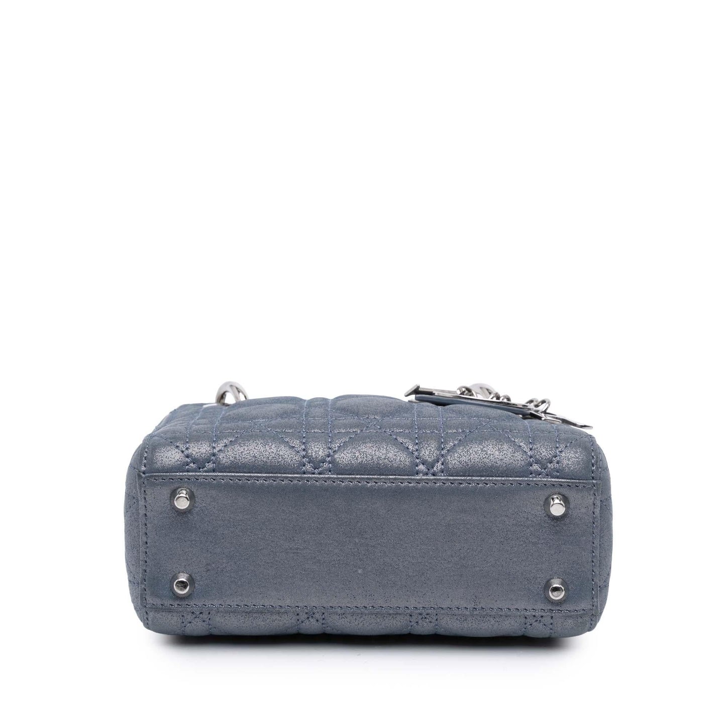 Dior Iridescent Cannage Lady Satchel Bag Lambskin Mini Lady Dior 12