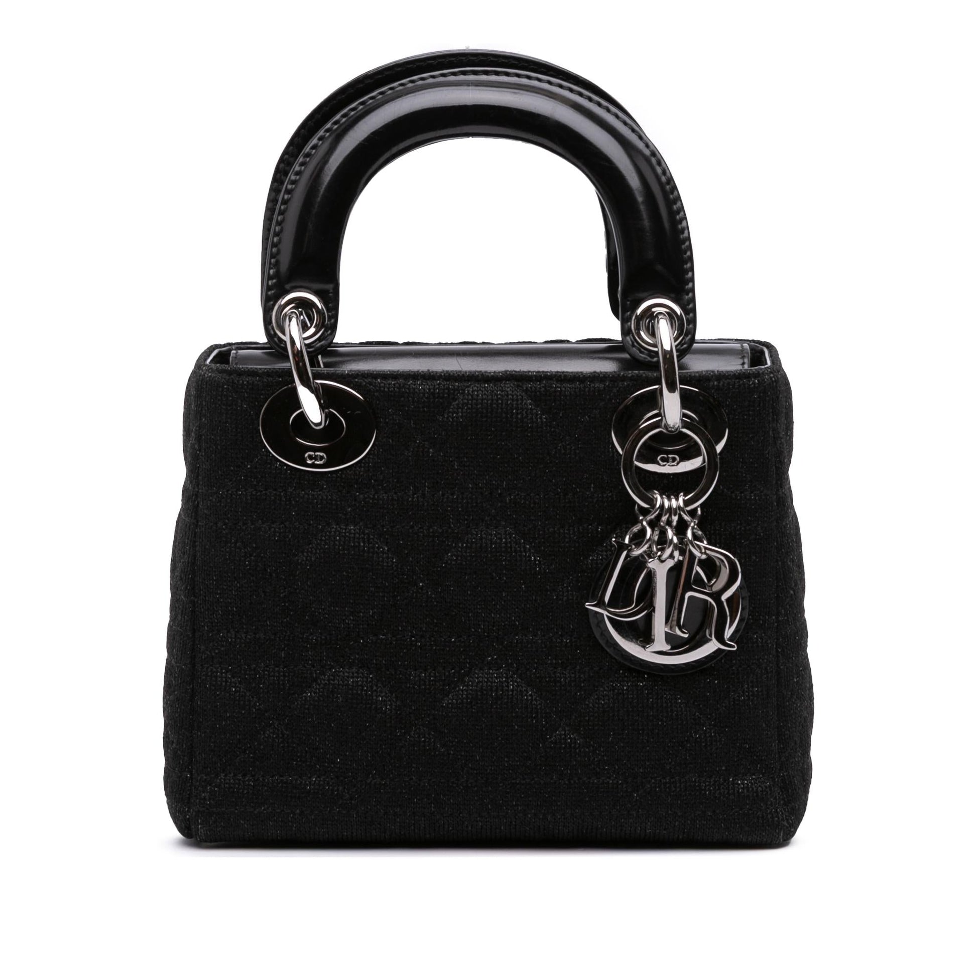 Dior Knit Cannage Lady Satchel Bag Mini