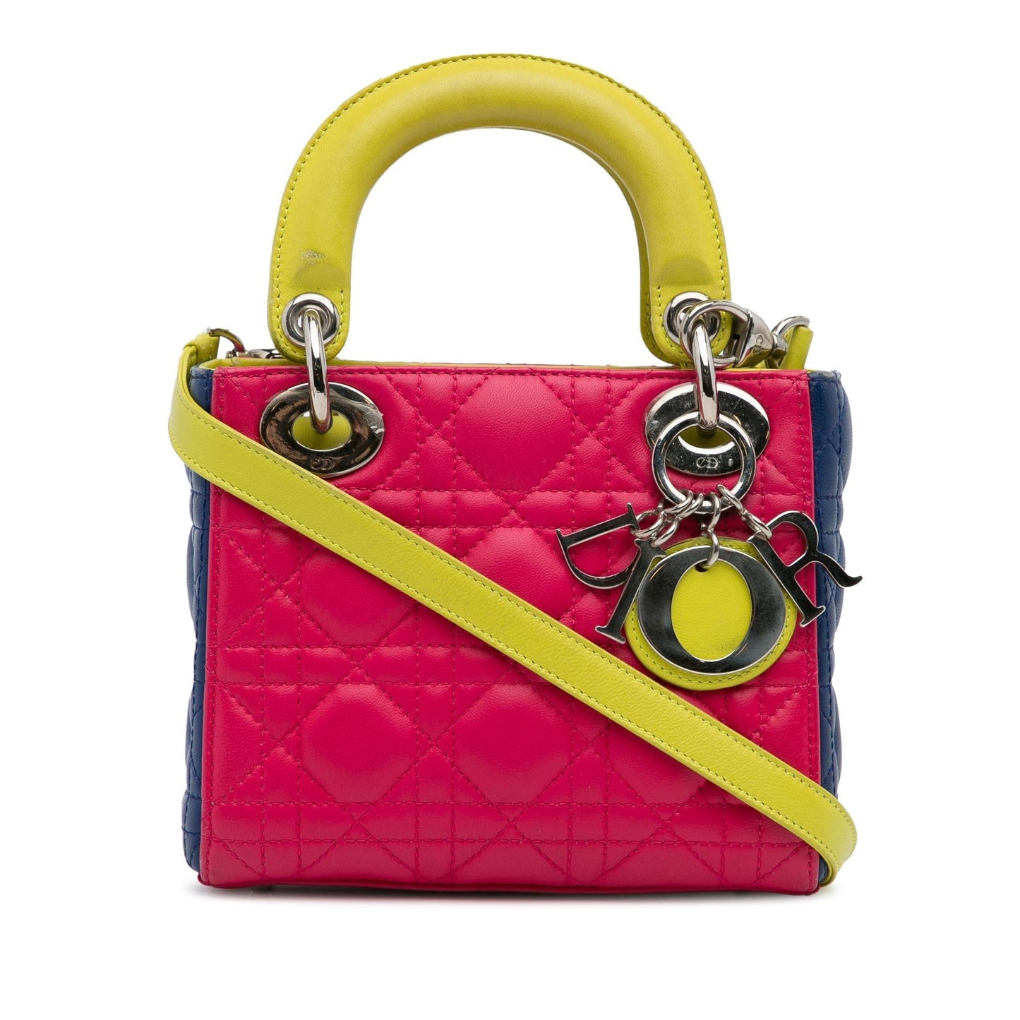 Dior Cannage Lady Tricolor Shg Mxgk8D Satchel Bag Lambskin Mini