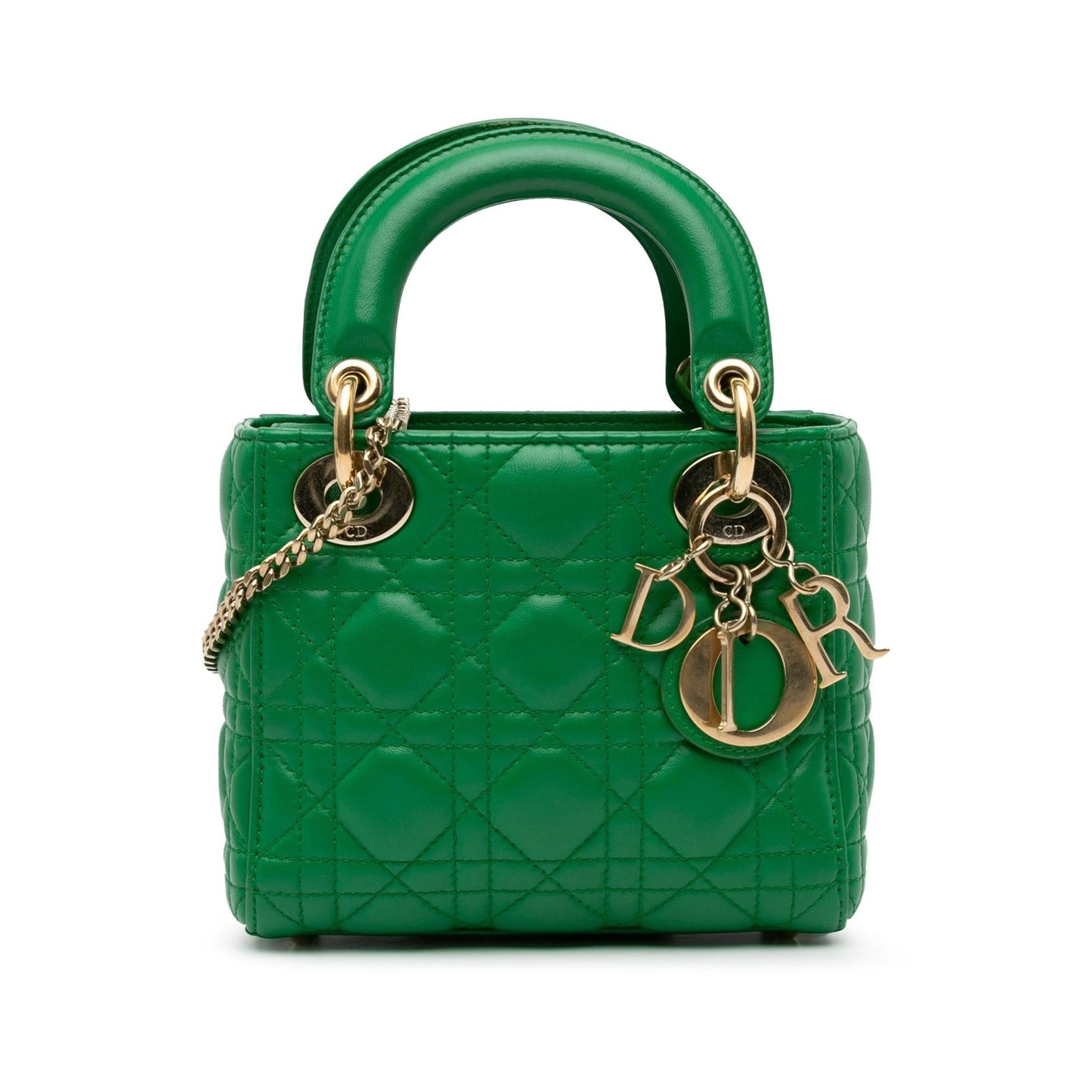Dior Cannage Lady Shg Lllqu0 Satchel Bag Lambskin Mini