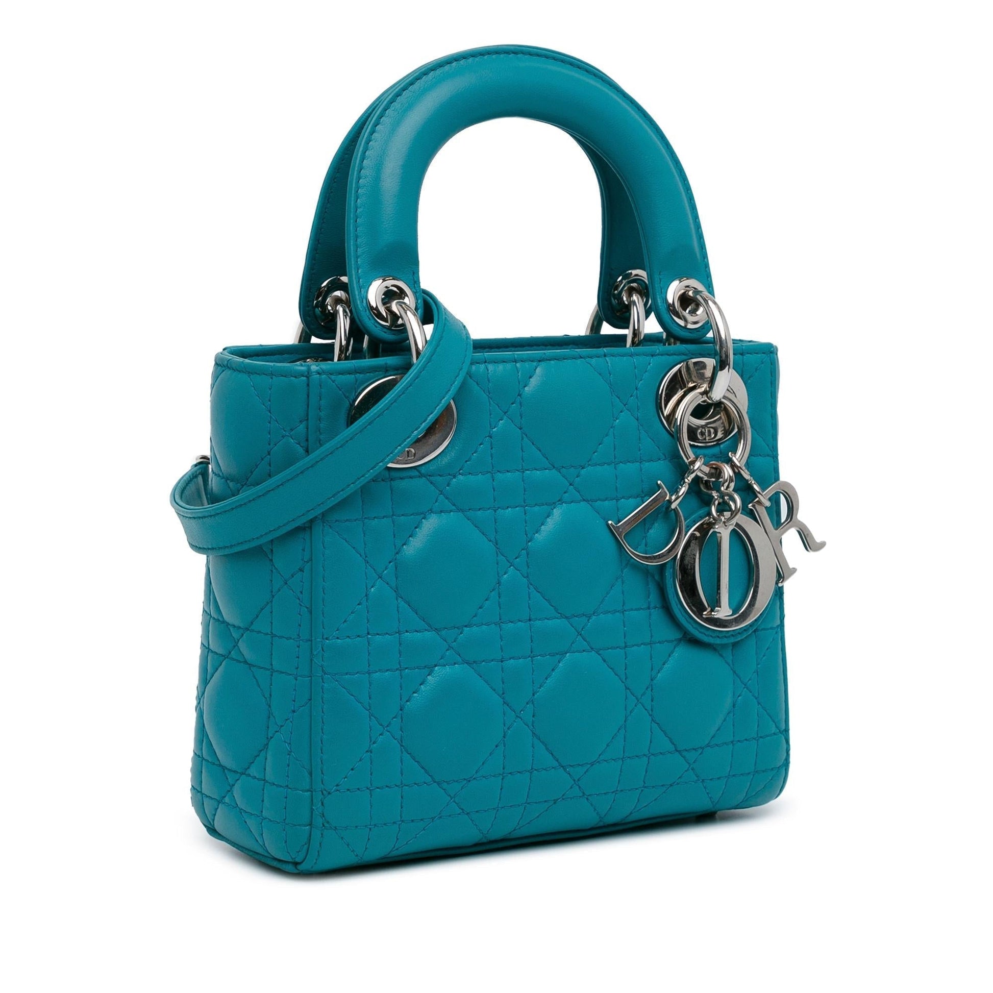 Dior Cannage Lady Shg Hav6Mr Satchel Bag Lambskin Mini