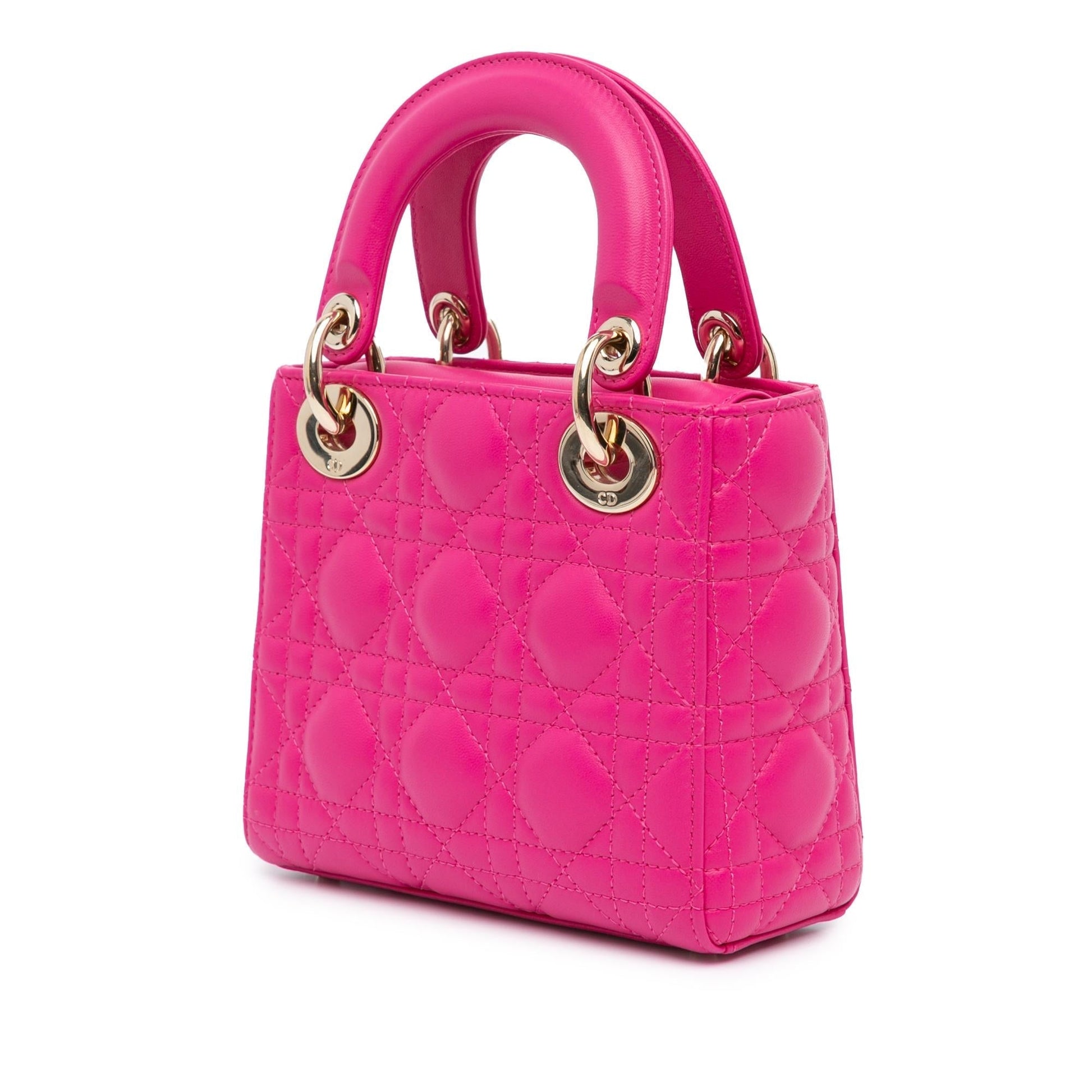 Dior Cannage Lady Satchel Bag Lambskin Mini Lady Dior 1