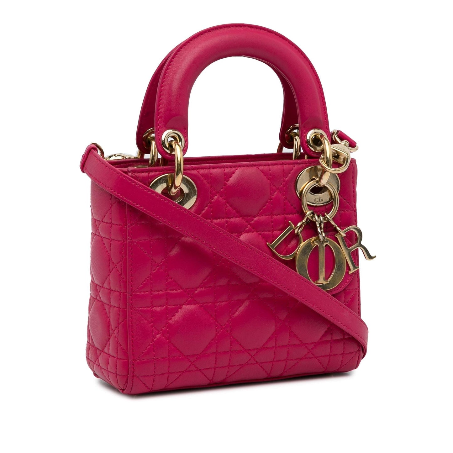 Dior Cannage Lady Satchel Bag Lambskin Mini Lady Dior 3