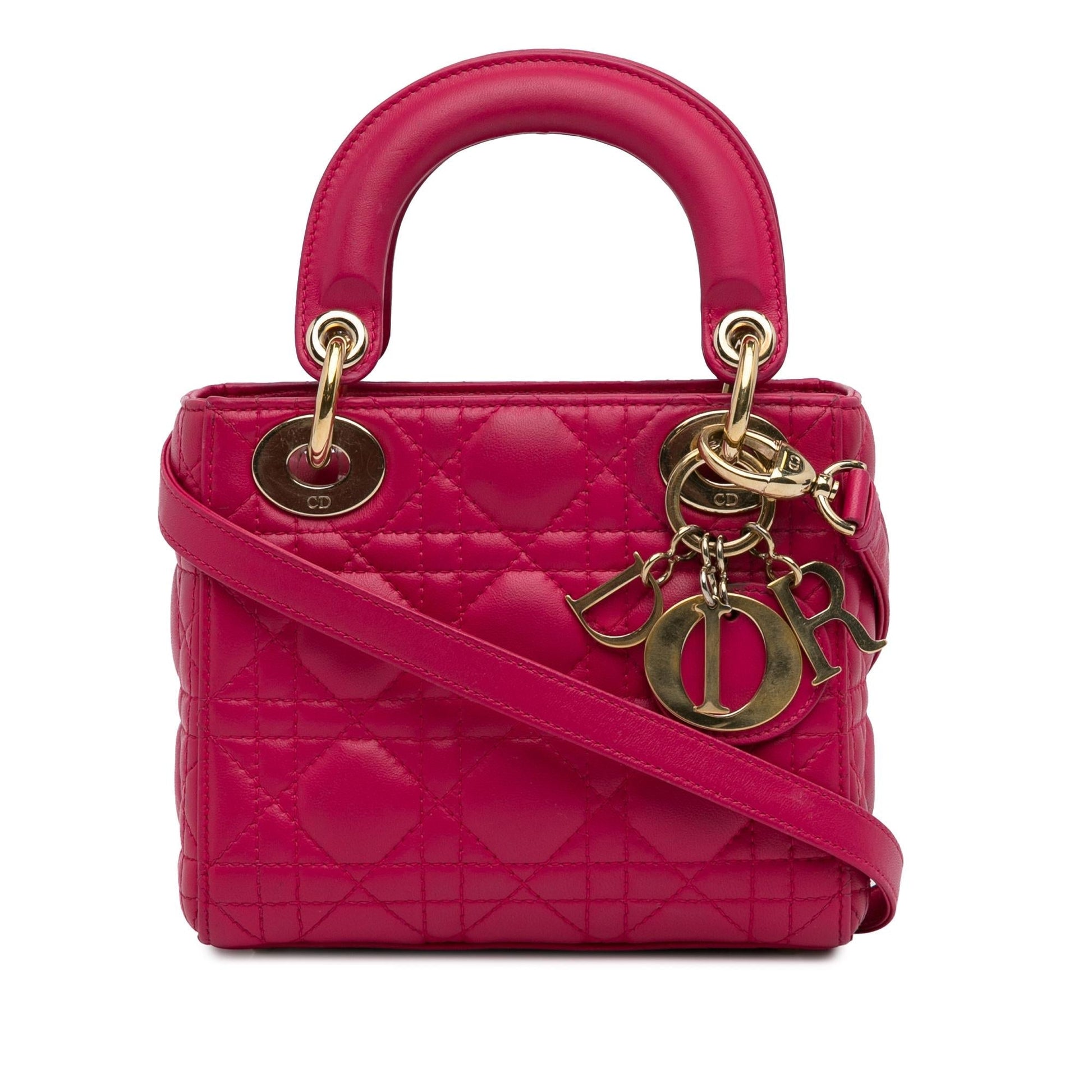 Dior Cannage Lady Satchel Bag Lambskin Mini Lady Dior 5