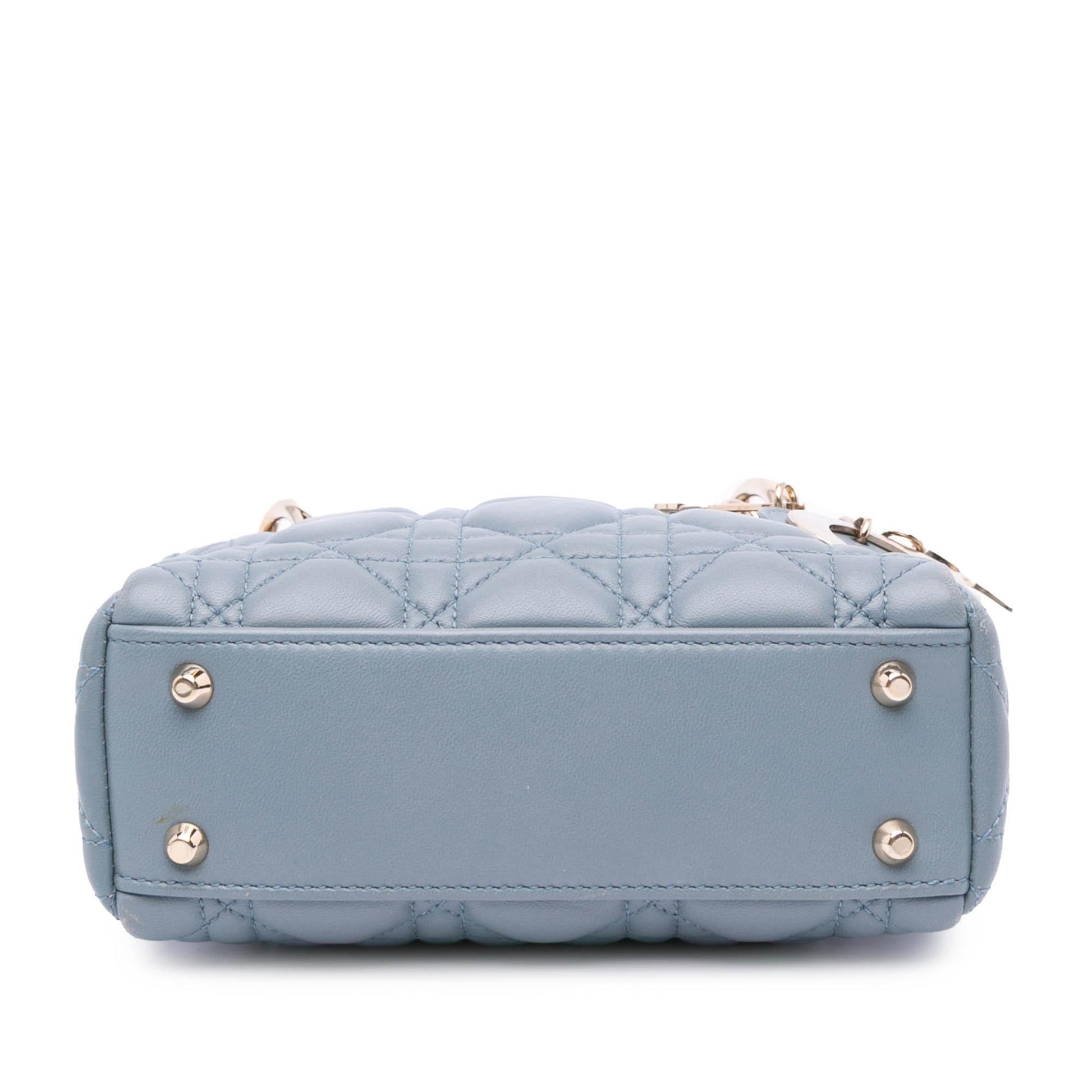 Dior Cannage Lady Satchel Bag Lambskin Mini Lady Dior 4