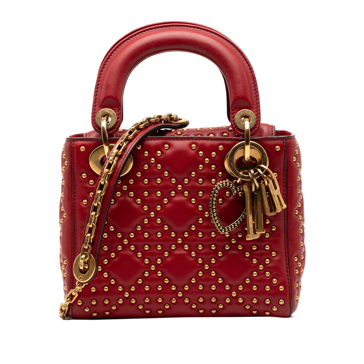 Dior Cannage Studded Supple Lady Satchel Bag Lambskin Mini Lady Dior 4