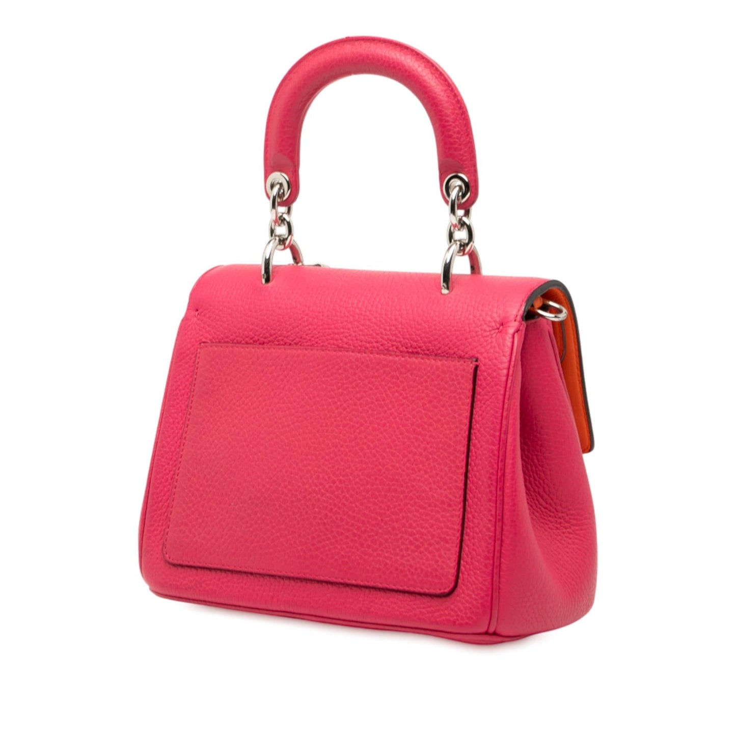 Dior Be Satchel Bag Leather Mini Flap