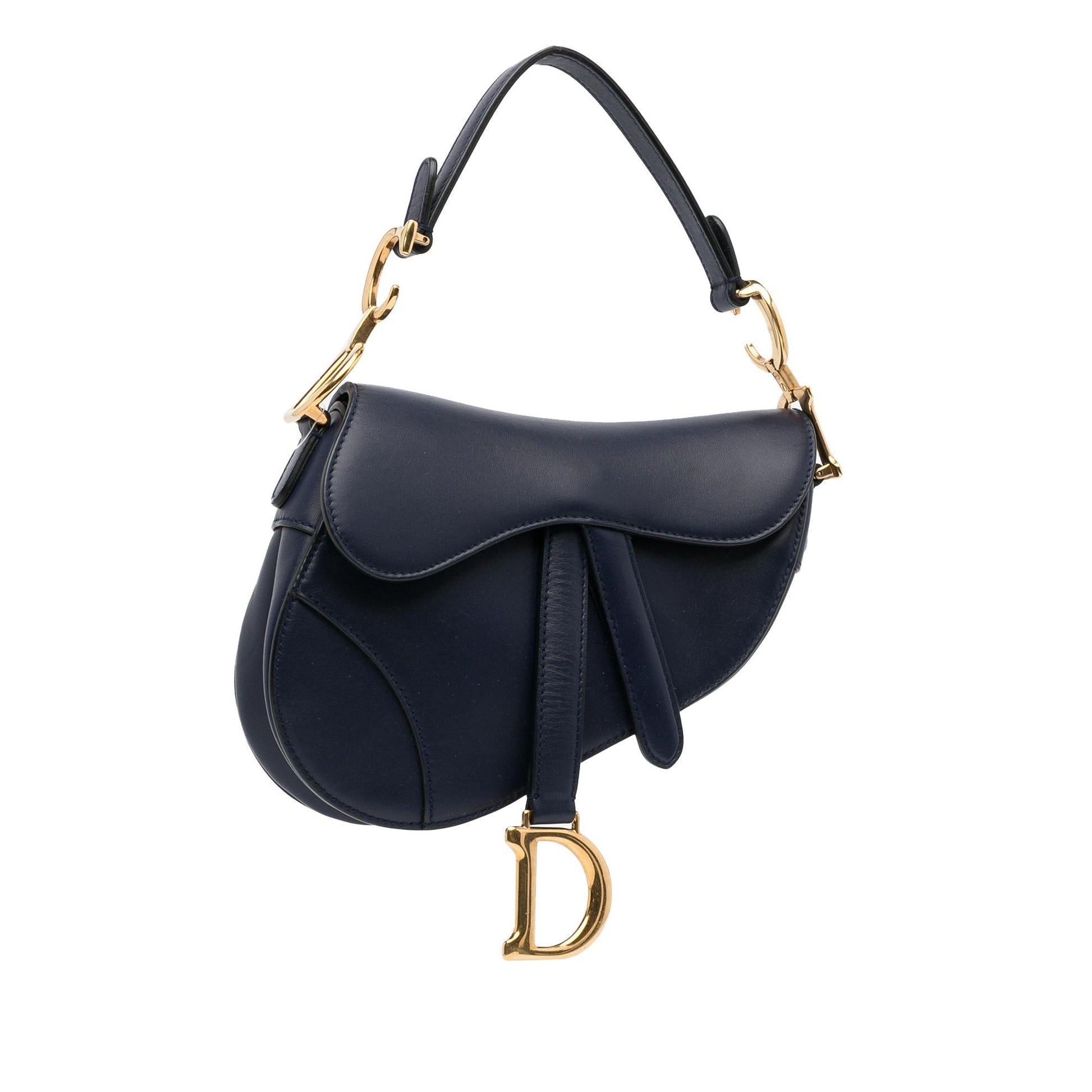 Dior Saddle Bag Shg Lcreym Leather Mini Shoulder Bag