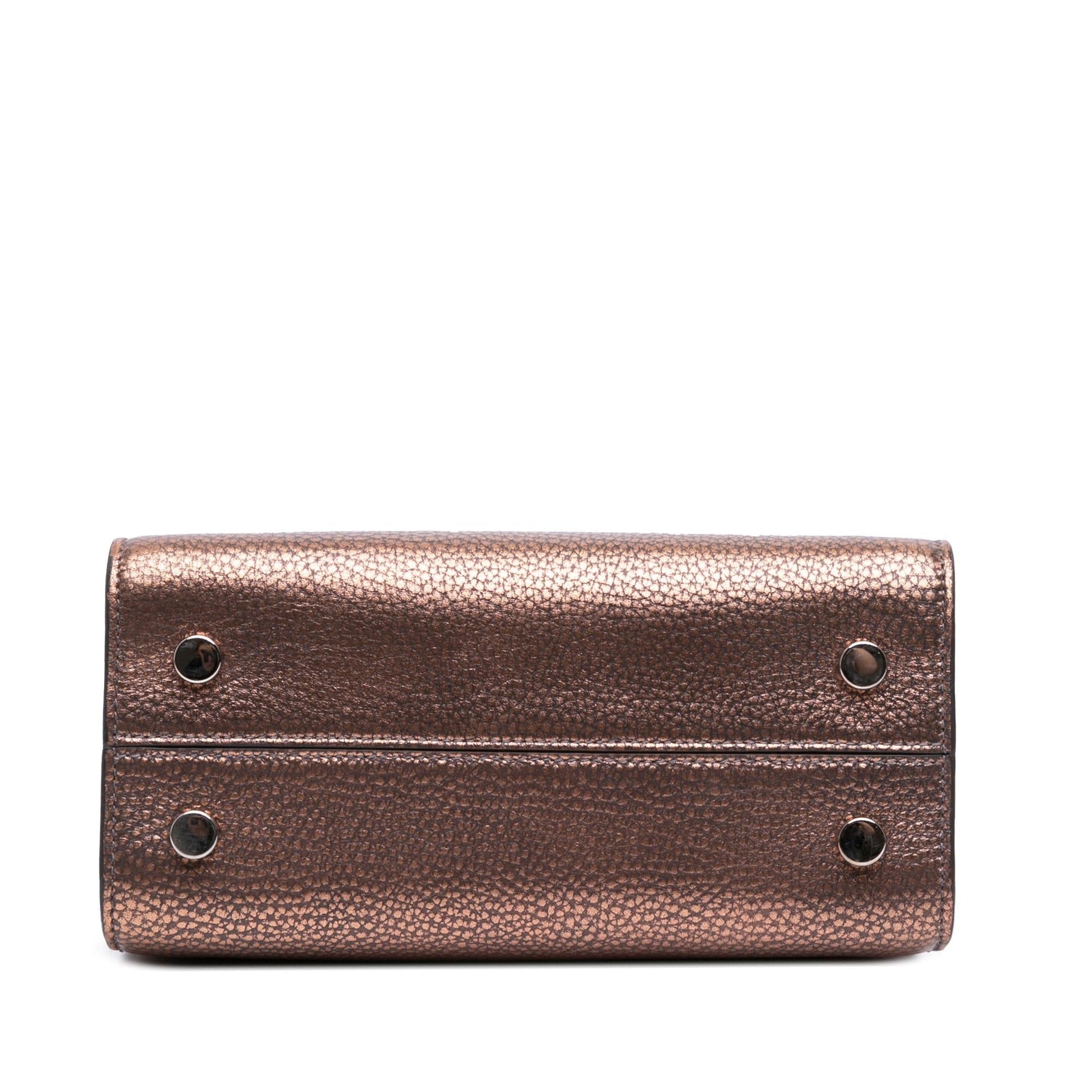 Dior Metallic Grained Calfskin ever Satchel Mini Satchel Bag