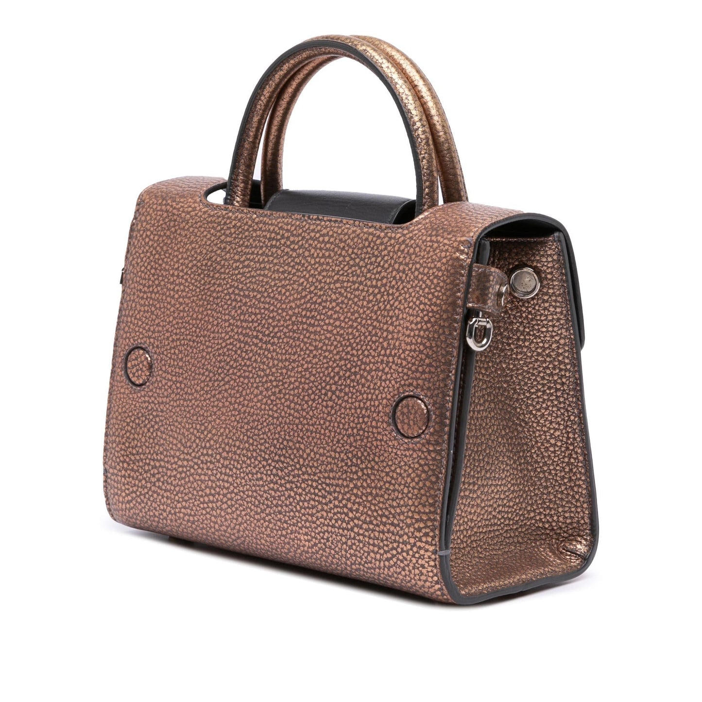Dior Metallic Grained Calfskin ever Satchel Mini Satchel Bag