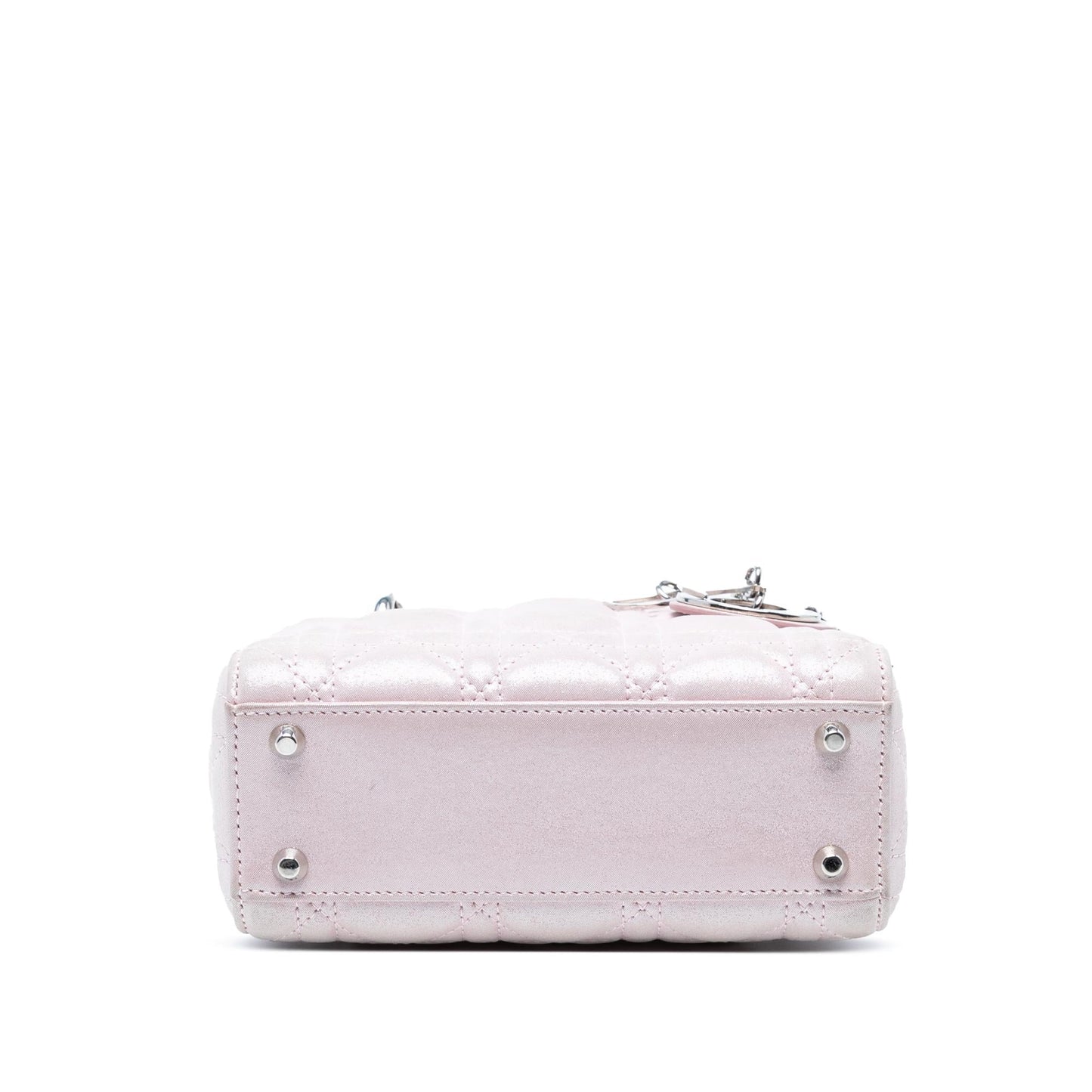 Dior Metallic Cannage Lady Satchel Bag Lambskin Mini Lady Dior 2