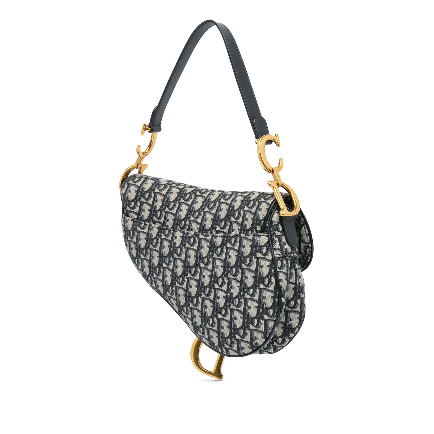 Dior Oblique Saddle Bag Canvas Mini Satchel Bag Bag Shg Pdeqxx