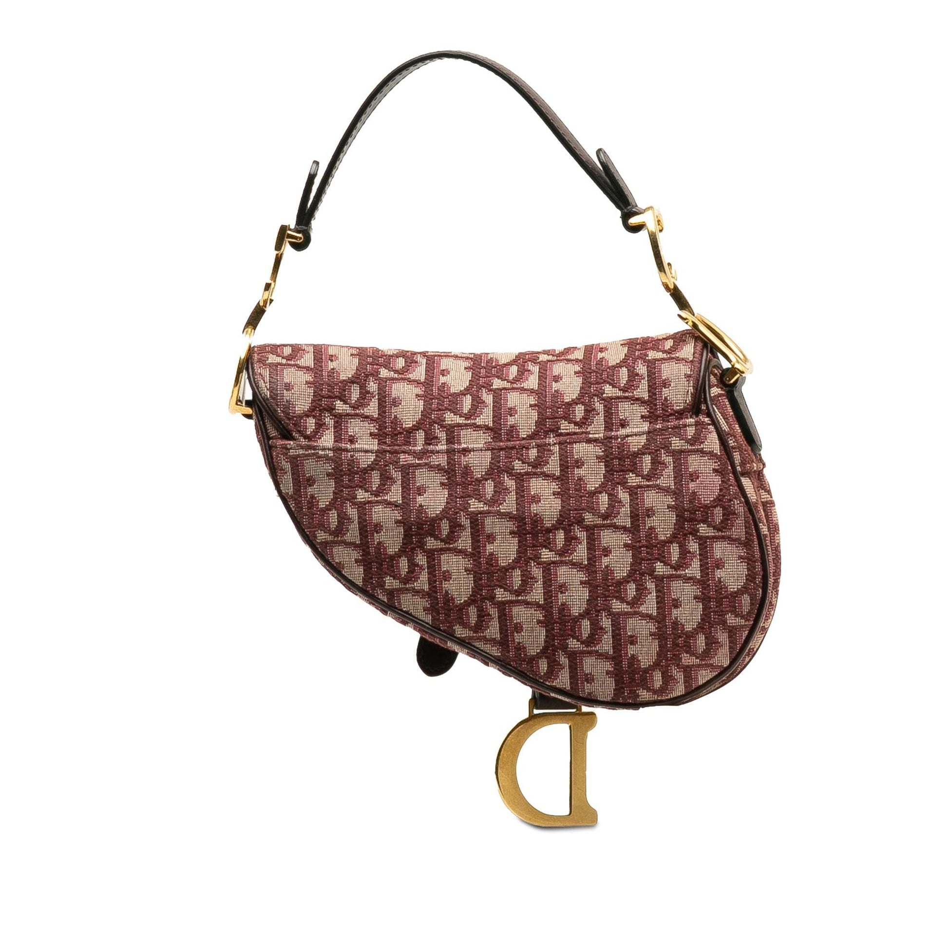 Dior Oblique Saddle Bag Canvas Mini Satchel Bag Saddle Bag 5
