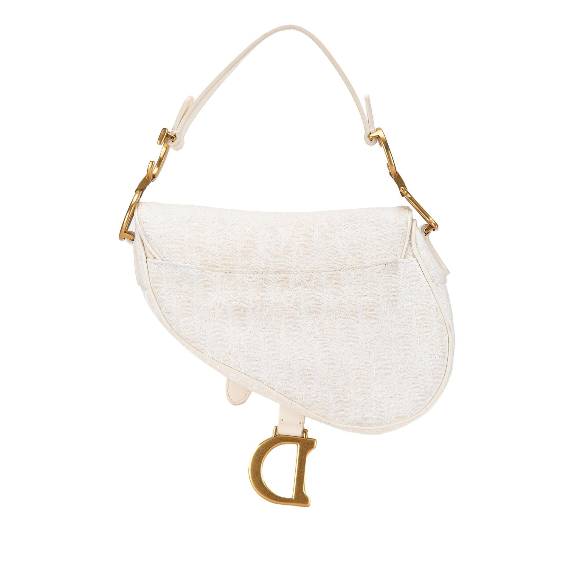 Dior Oblique Saddle Bag Canvas Mini Satchel Bag Saddle Bag 15