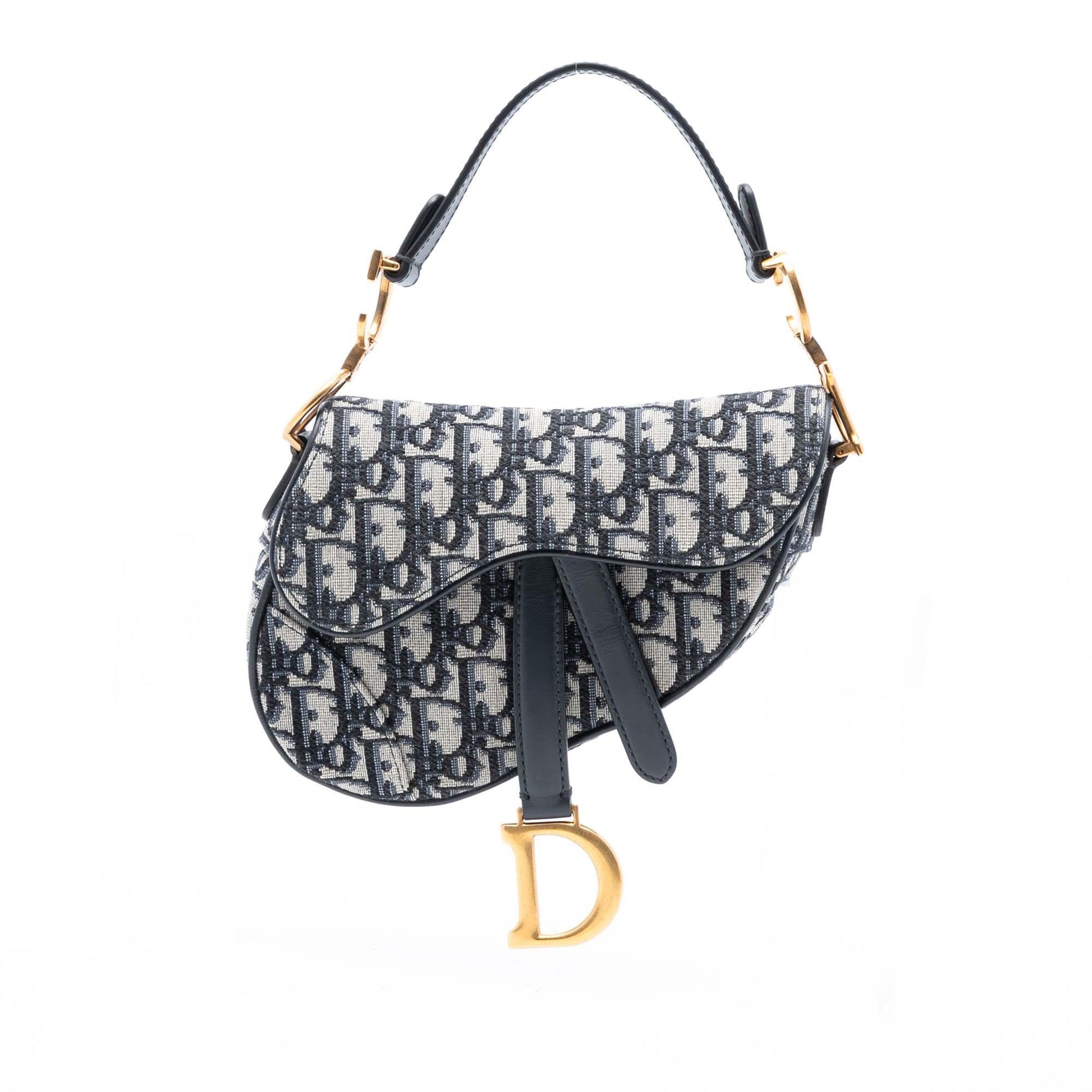 Dior Oblique Saddle Bag Canvas Mini Satchel Bag Saddle Bag 24