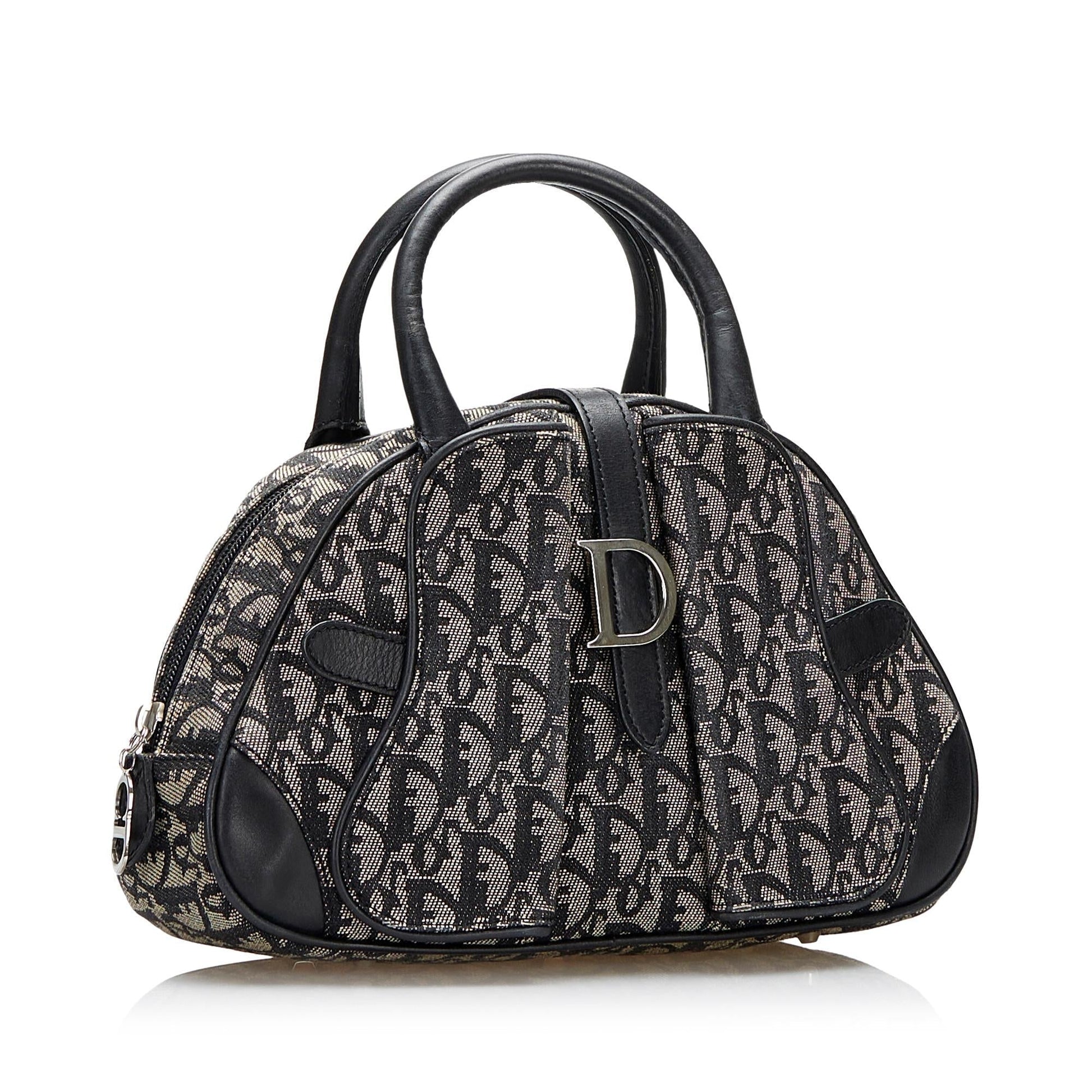 Dior Oblique Double Saddle Bowler Shg 04I9Bf Satchel Bag Mini