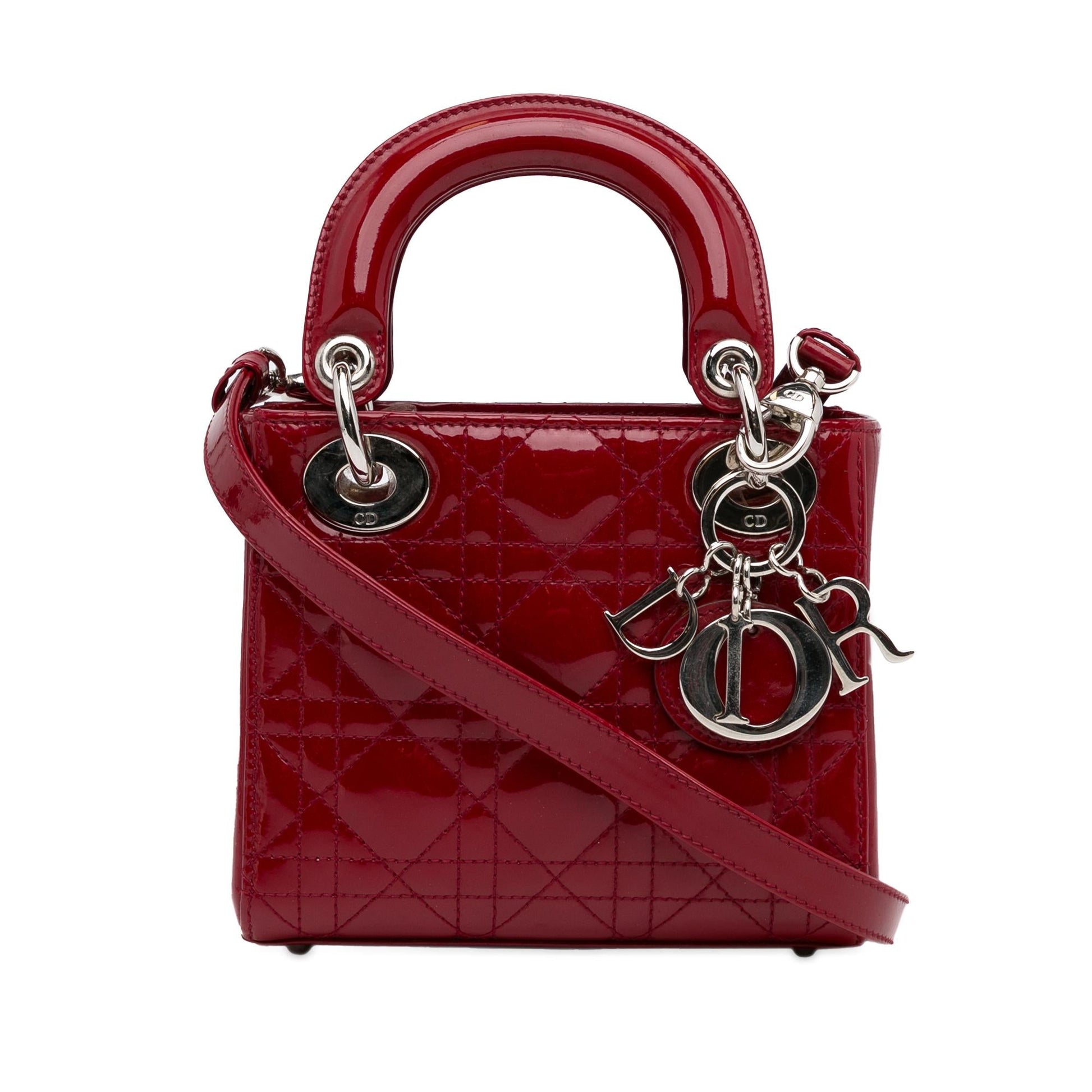 Dior Cannage Lady Shg Fguc4T Satchel Bag Patent Mini