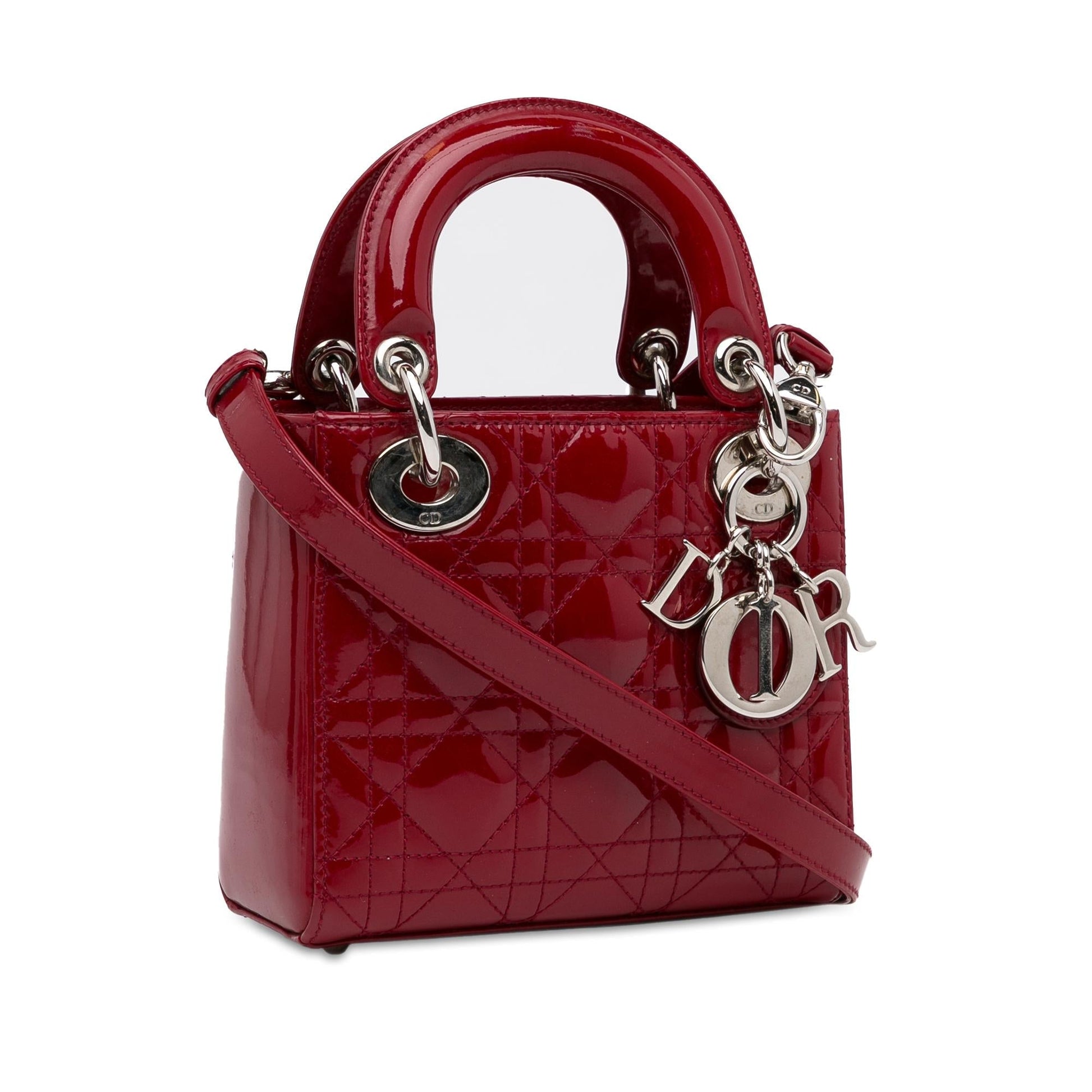 Dior Cannage Lady Shg Fguc4T Satchel Bag Patent Mini