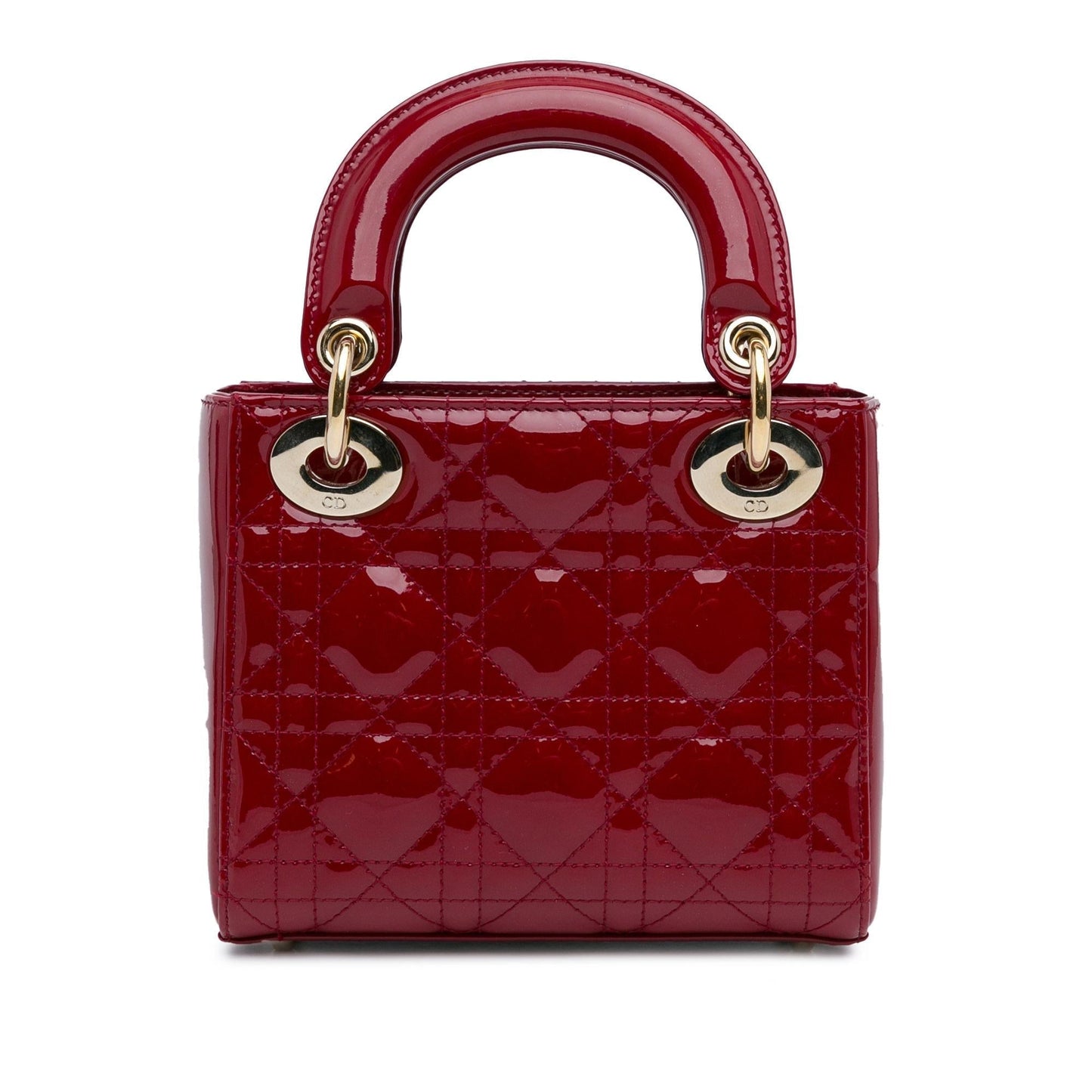 Dior Cannage Lady Shg 5Cwfm7 Satchel Bag Patent Mini