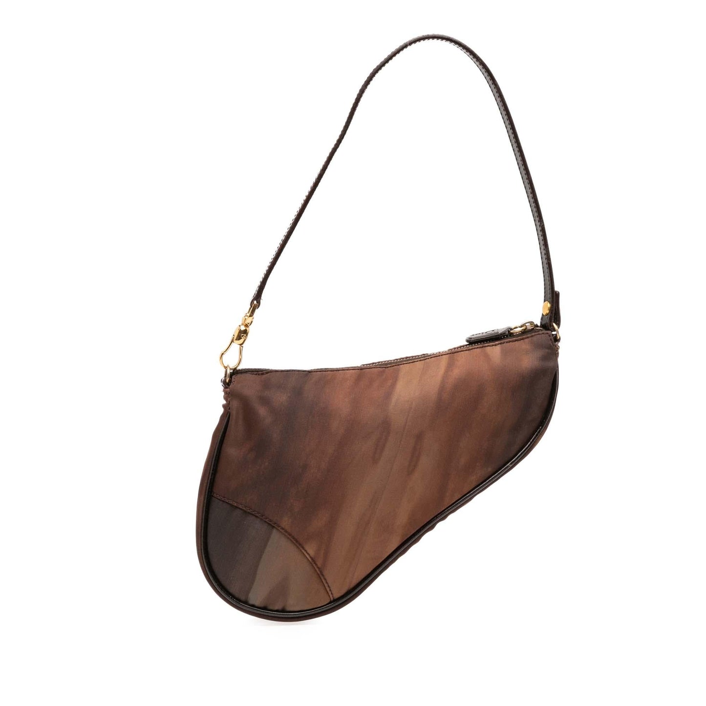 Dior Printed Saddle Pochette Shoulder Bag Nylon Mini