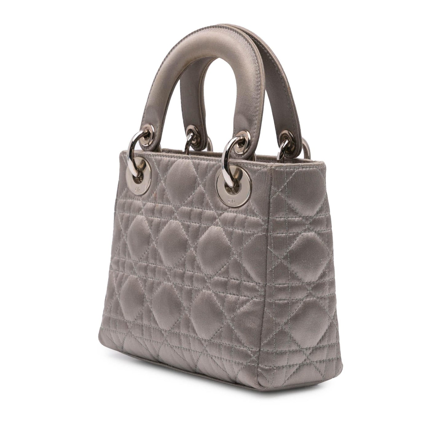 Dior Cannage Lady Satchel Bag Satin Mini