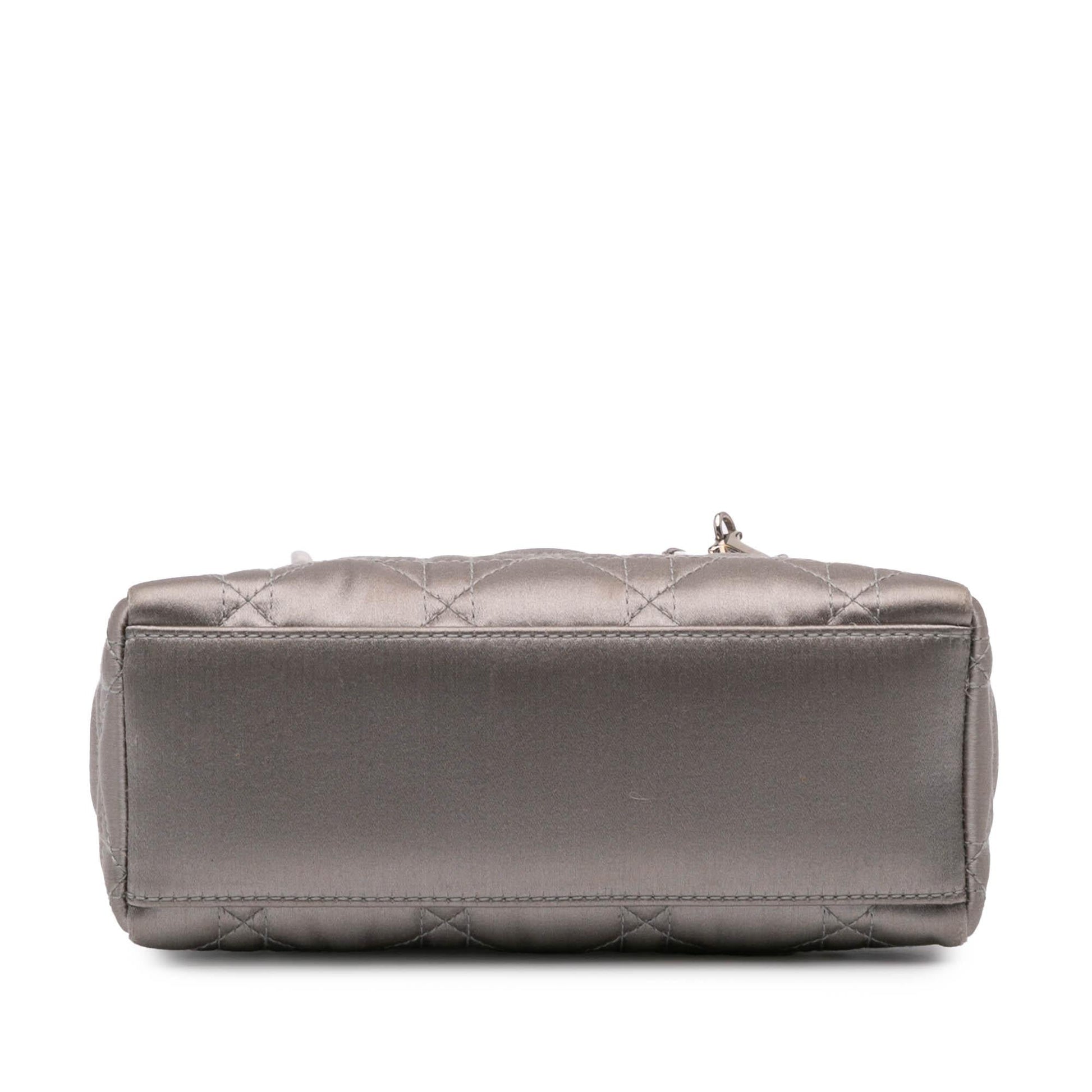 Dior Cannage Lady Satchel Bag Satin Mini Lady Dior 1
