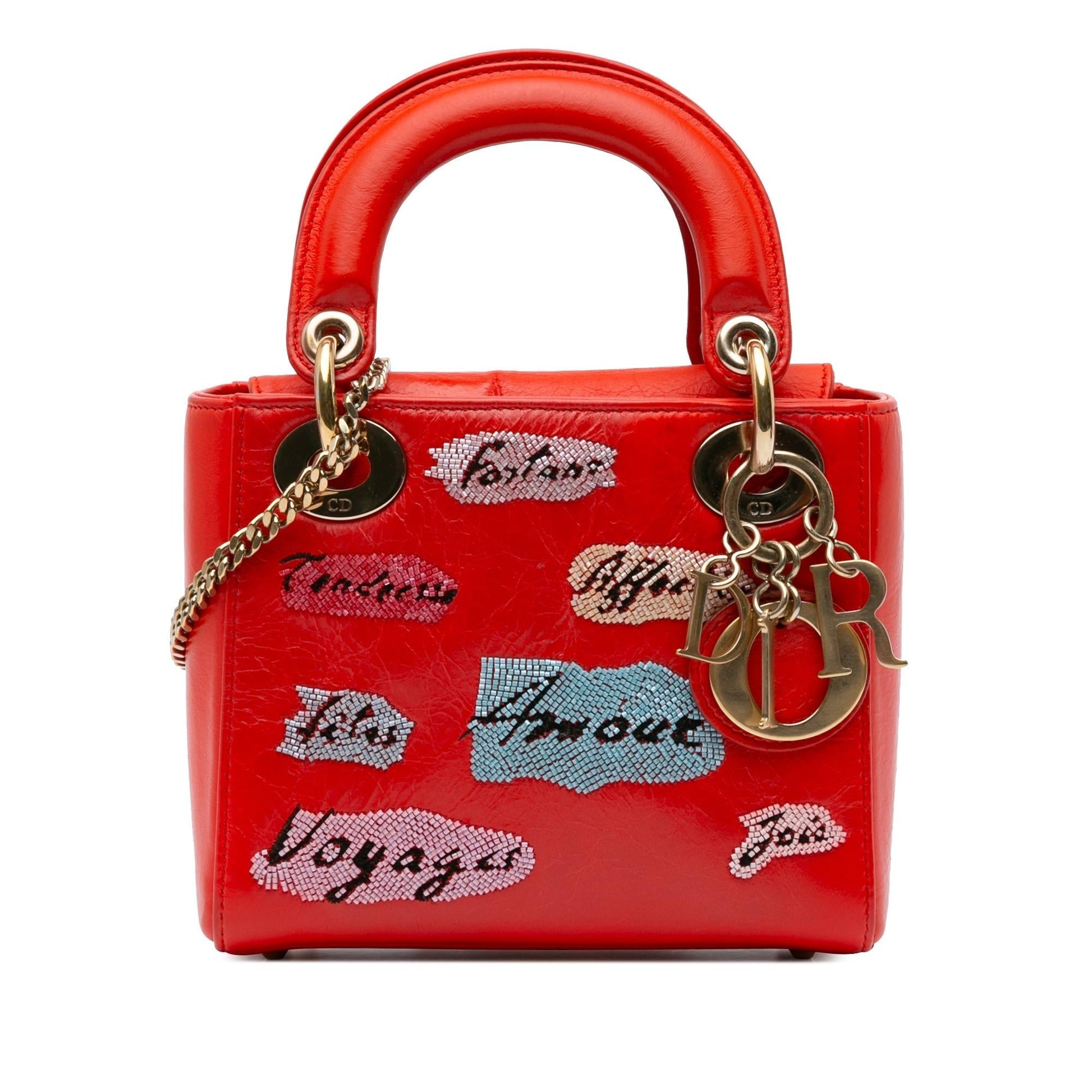 Dior Sequin Embellished Lady Shg Ocdczz Satchel Bag Mini