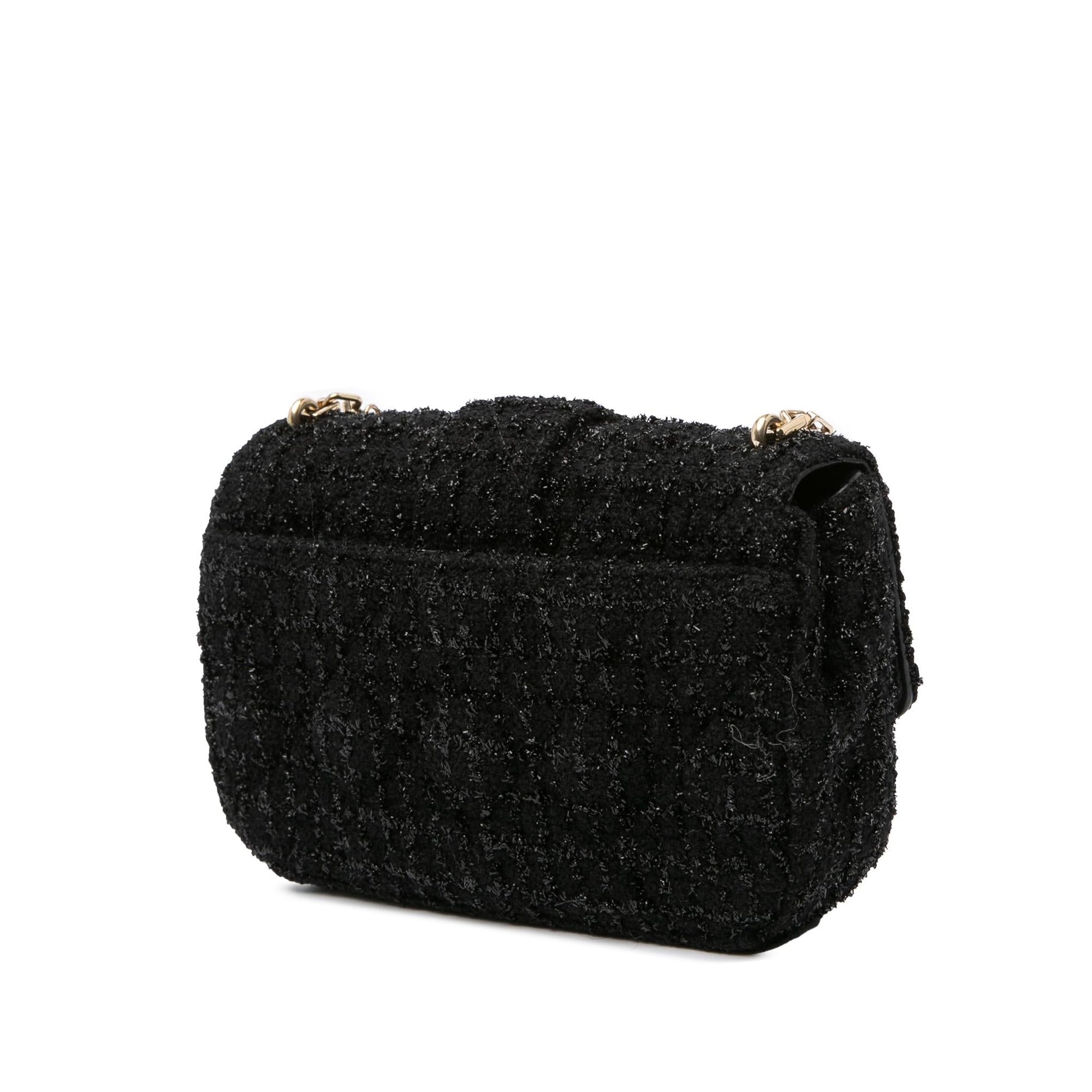 Dior Tweed Cannage Miss Crossbody Bag Mini Flap