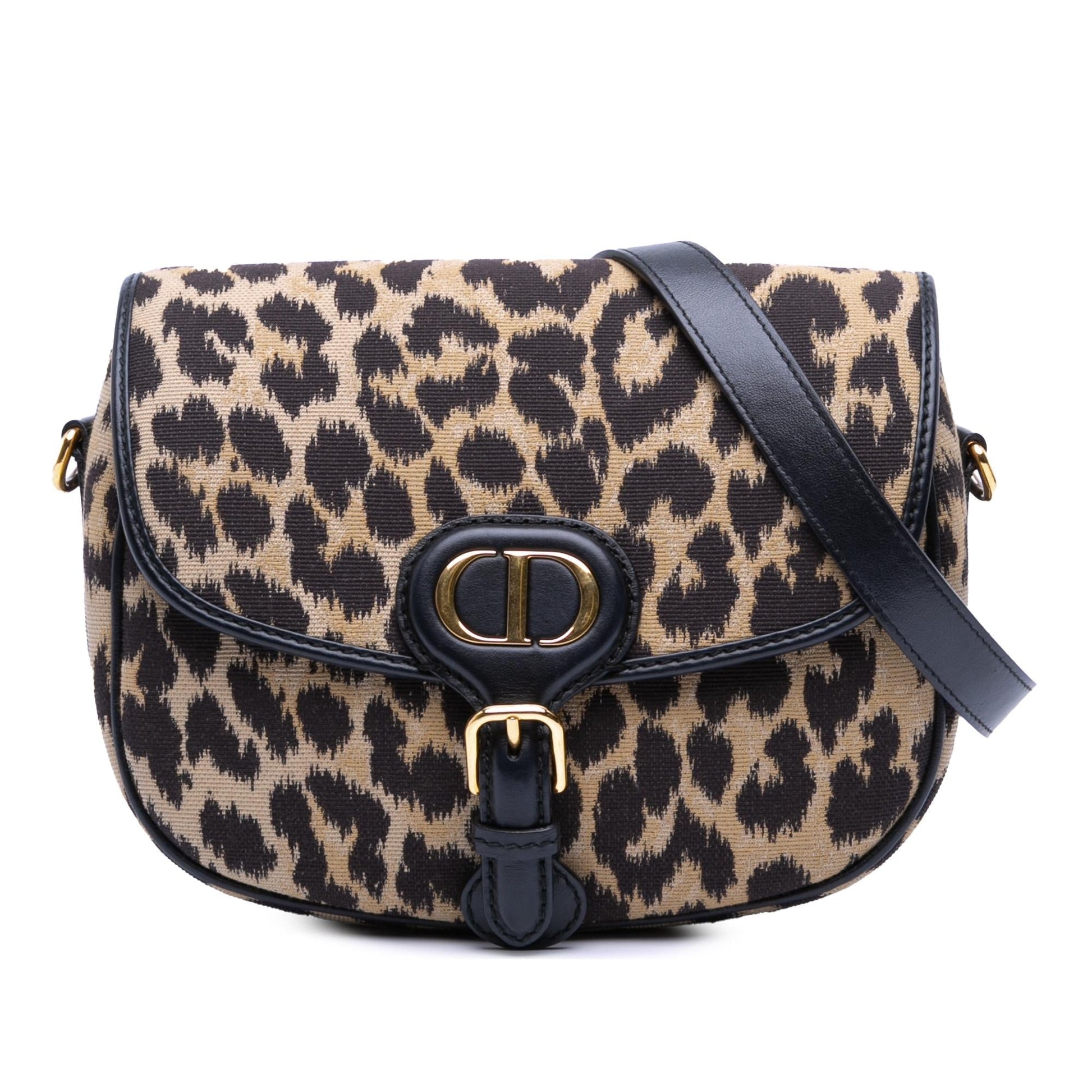 Dior Mizza Leopard Bobby Crossbody Canvas Medium Embroidered Crossbody Bag Bobby Crossbody 1