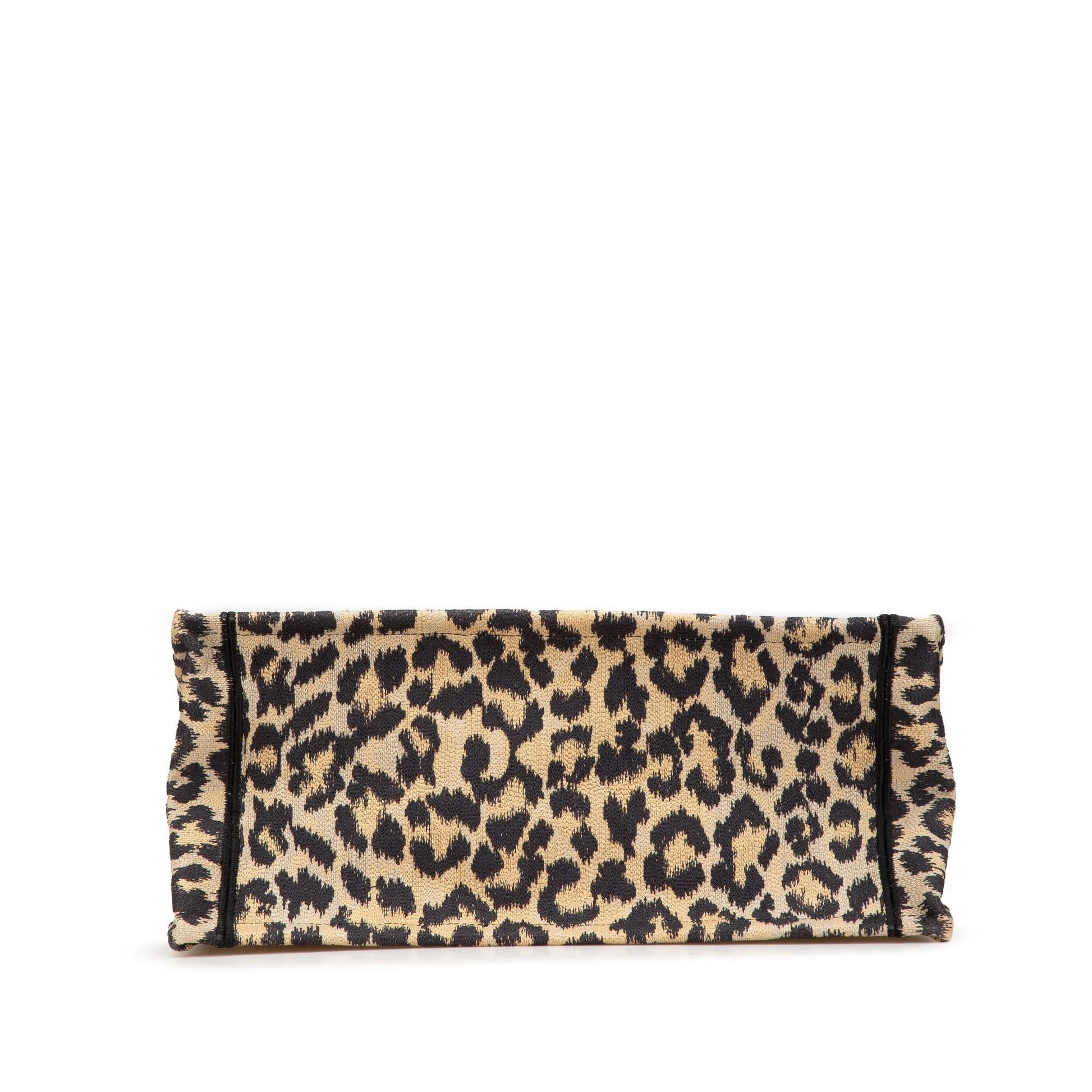 Dior Mizza Leopard Book Tote Canvas Medium Embroidered Tote Bag Book Tote 1