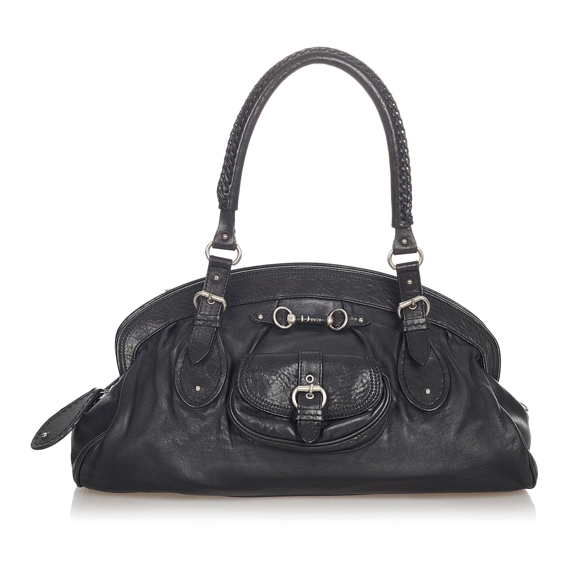Dior My Frame Handbag Shg Leather Satchel Bag