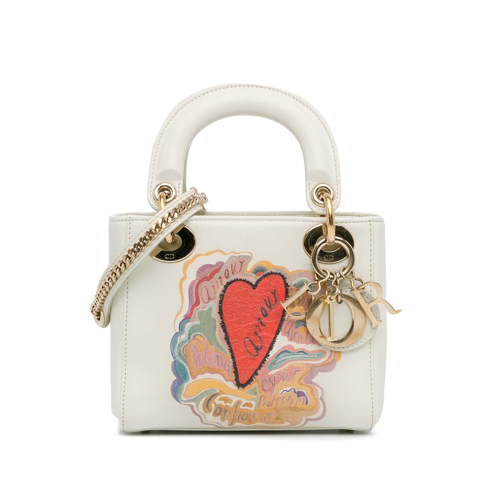 Dior Niki De Saint Phalle Calfskin amour Lady Satchel Mini Satchel Bag Lady Dior 8